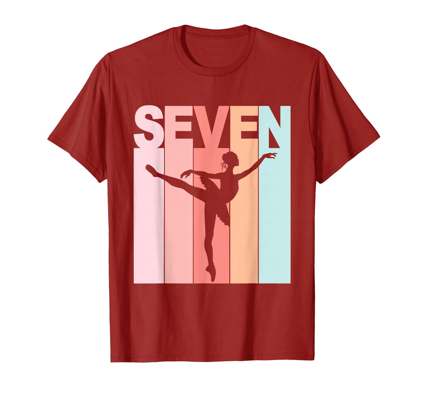 7th Birthday Ballet Dancer 7 Year Old Girl Ballerina T-Shirt