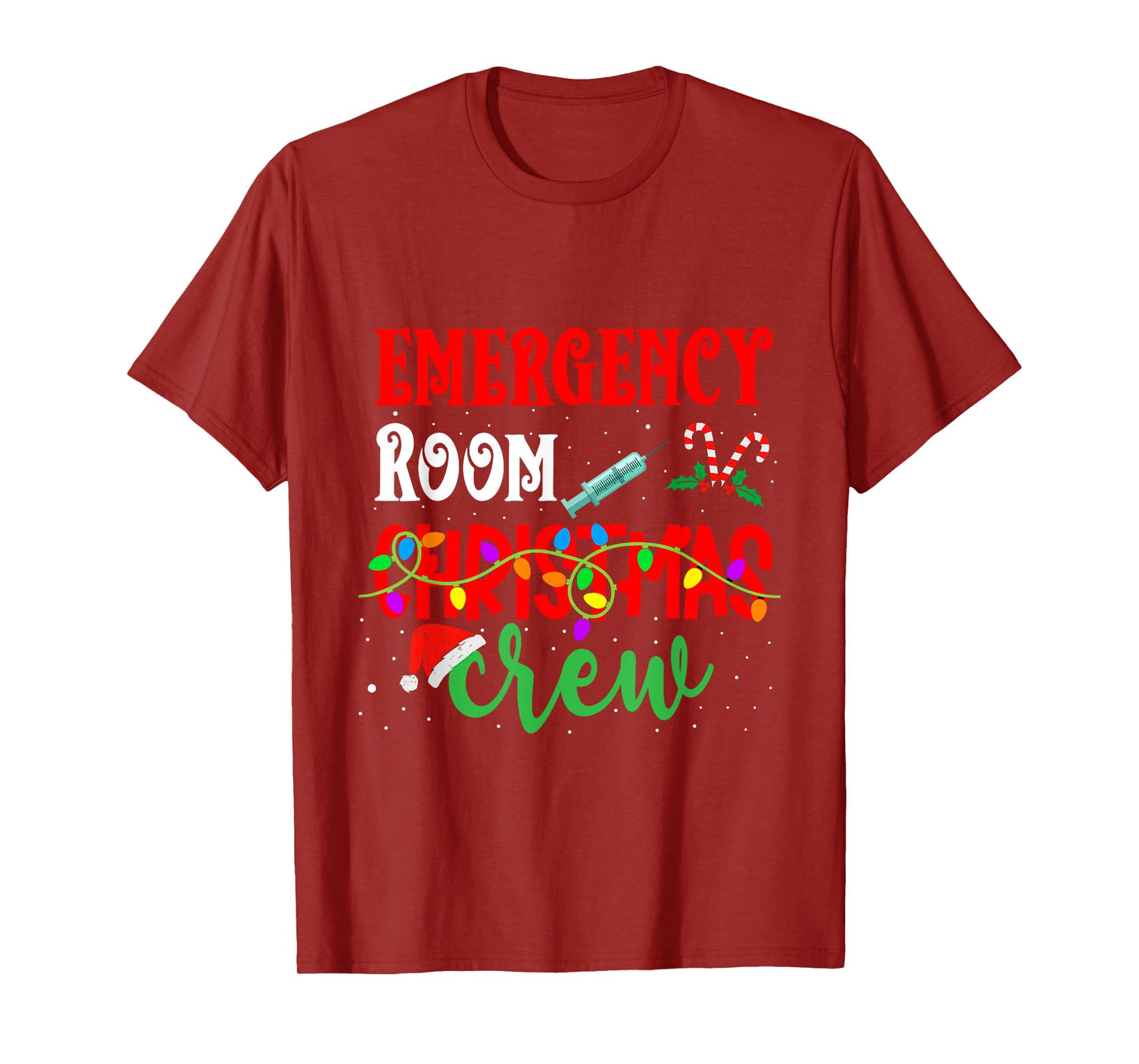Emergency Room Christmas Crew ER Nurse Xmas Holiday Nursing T-Shirt