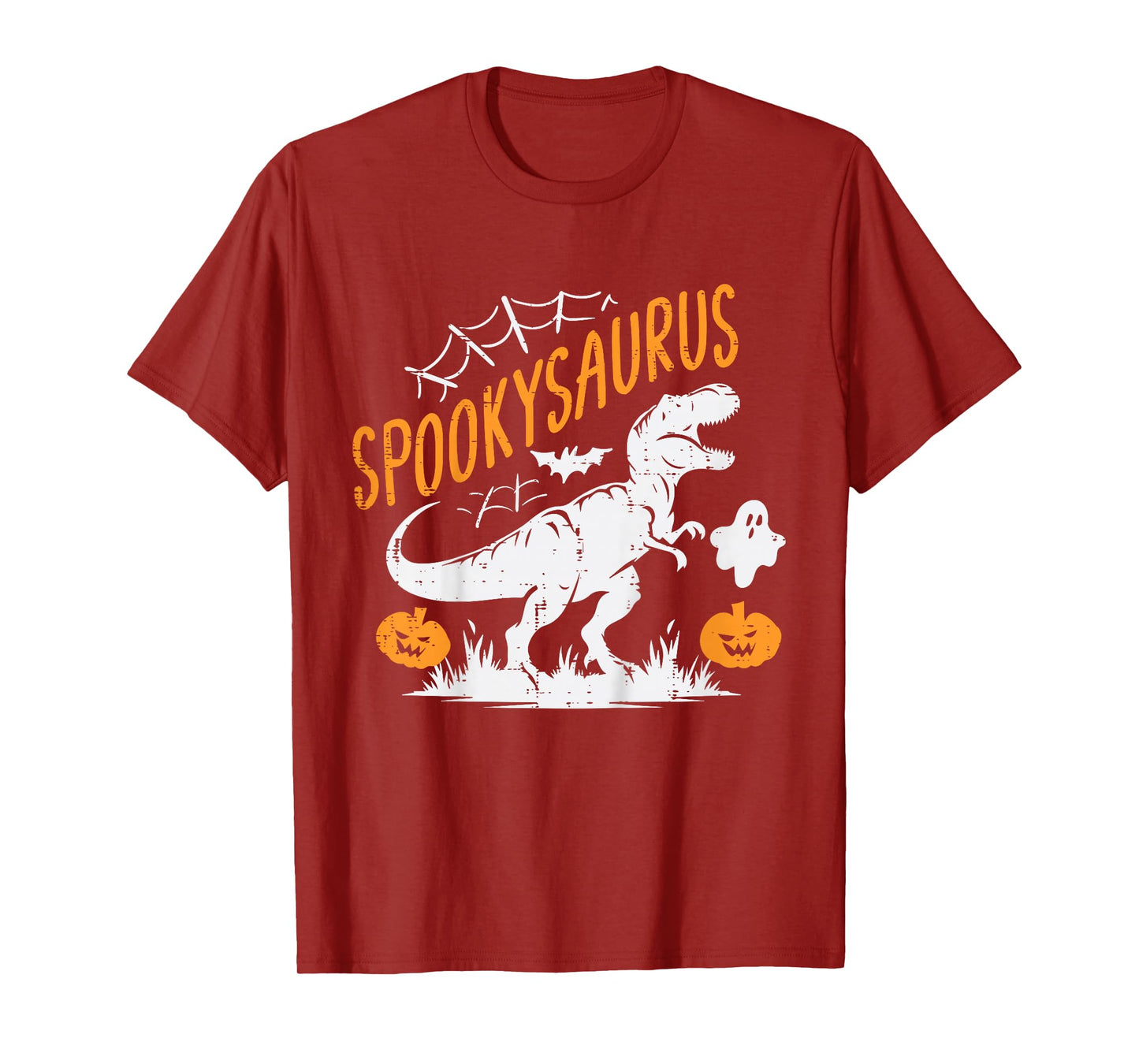 Kids Spookysaurus Dinosaur Dino Ghost Halloween Toddler Boys Kids T-Shirt