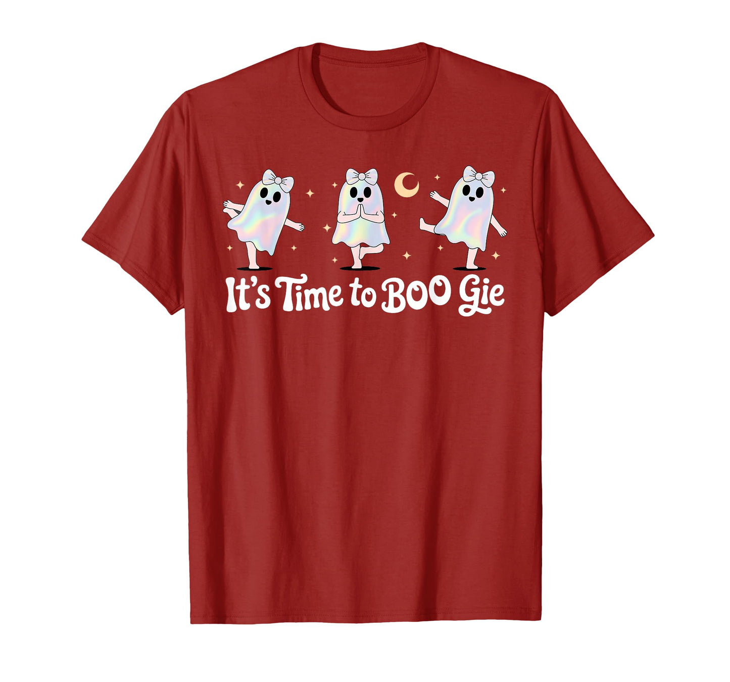 It's Time to Boogie, Girly Coquette Bow Ghost, Disco Ghost T-Shirt