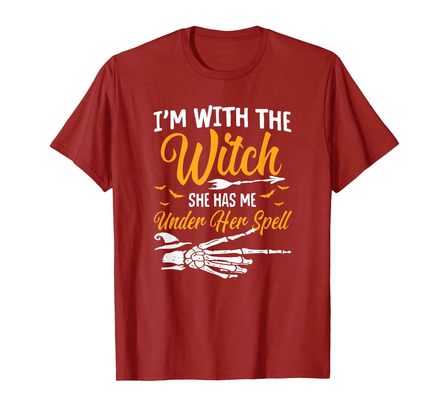 I'm with The Witch Funny Halloween Couple Costume Party T-Shirt
