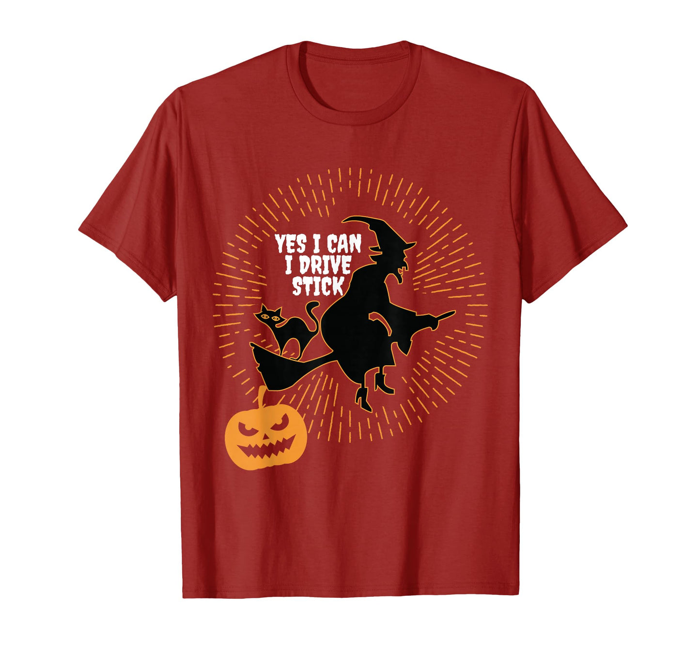 Women Yes I Can Drive Stick Halloween T-Shirt