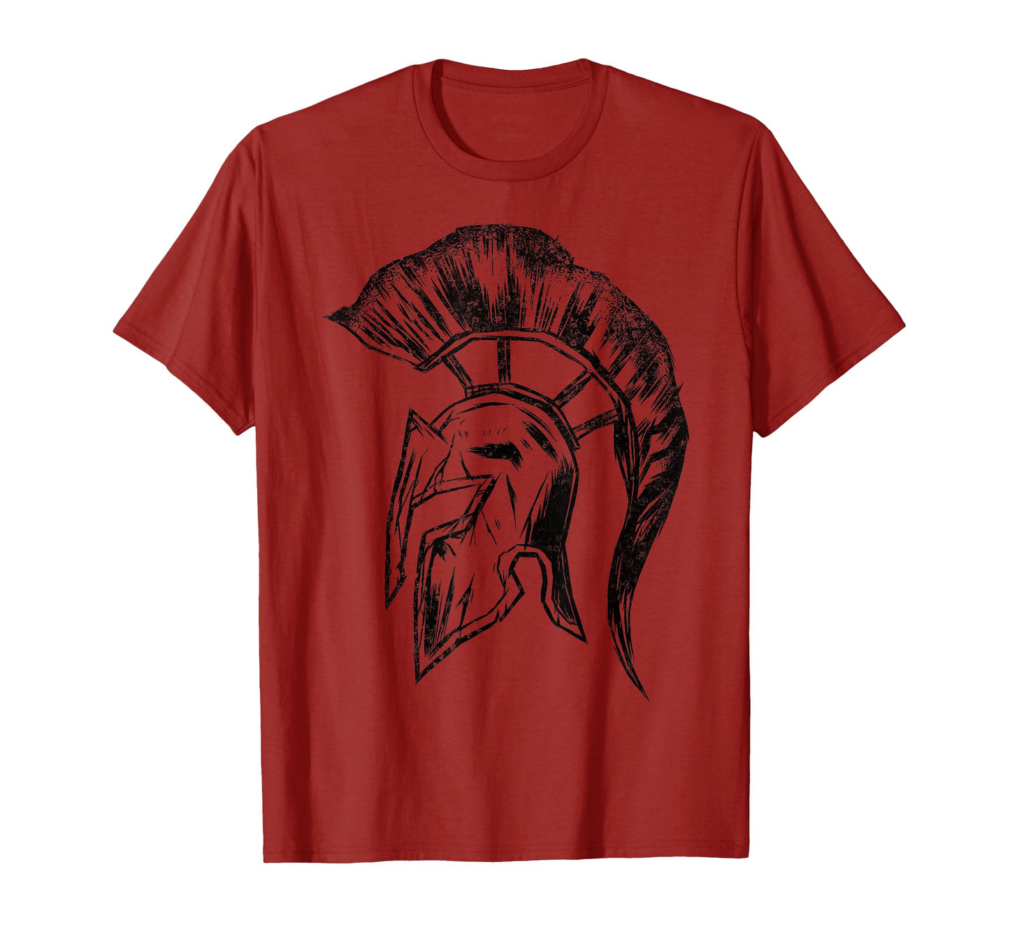 Retro Vintage Spartan Helmet Warrior Trojan Warrior T-Shirt