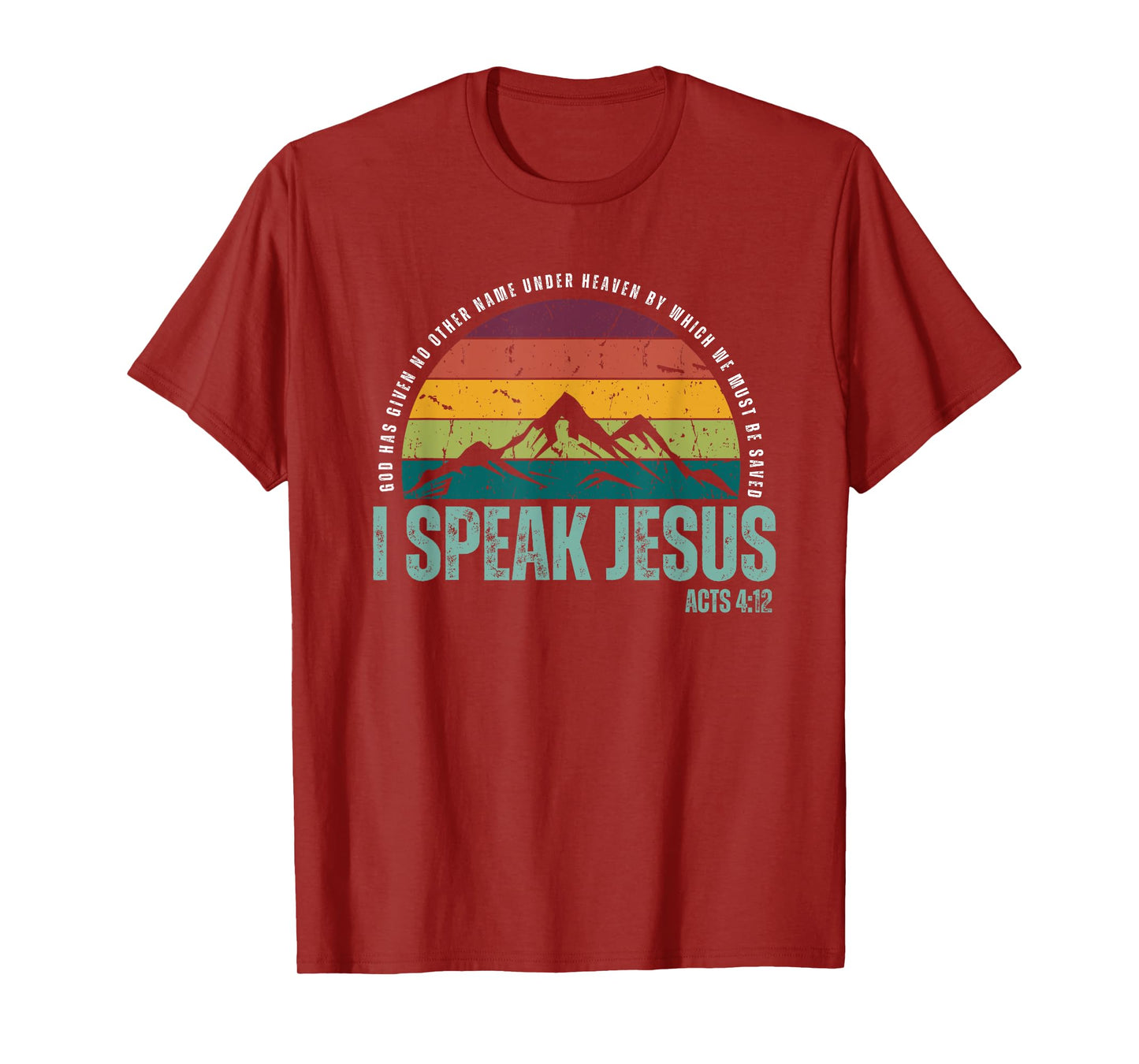 I Speak Jesus Men Women Youth T-Shirt