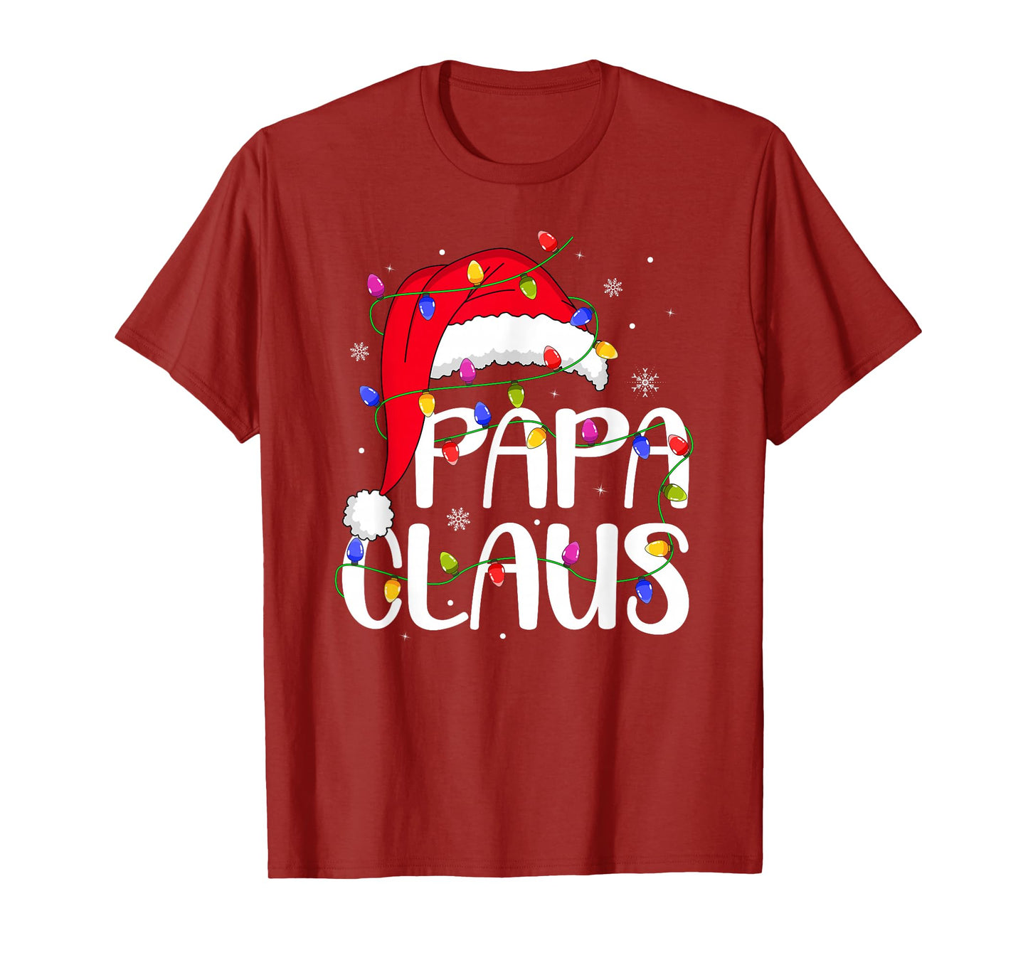 Papa Claus Christmas Family Matching Dad Daddy Xmas Pajamas T-Shirt