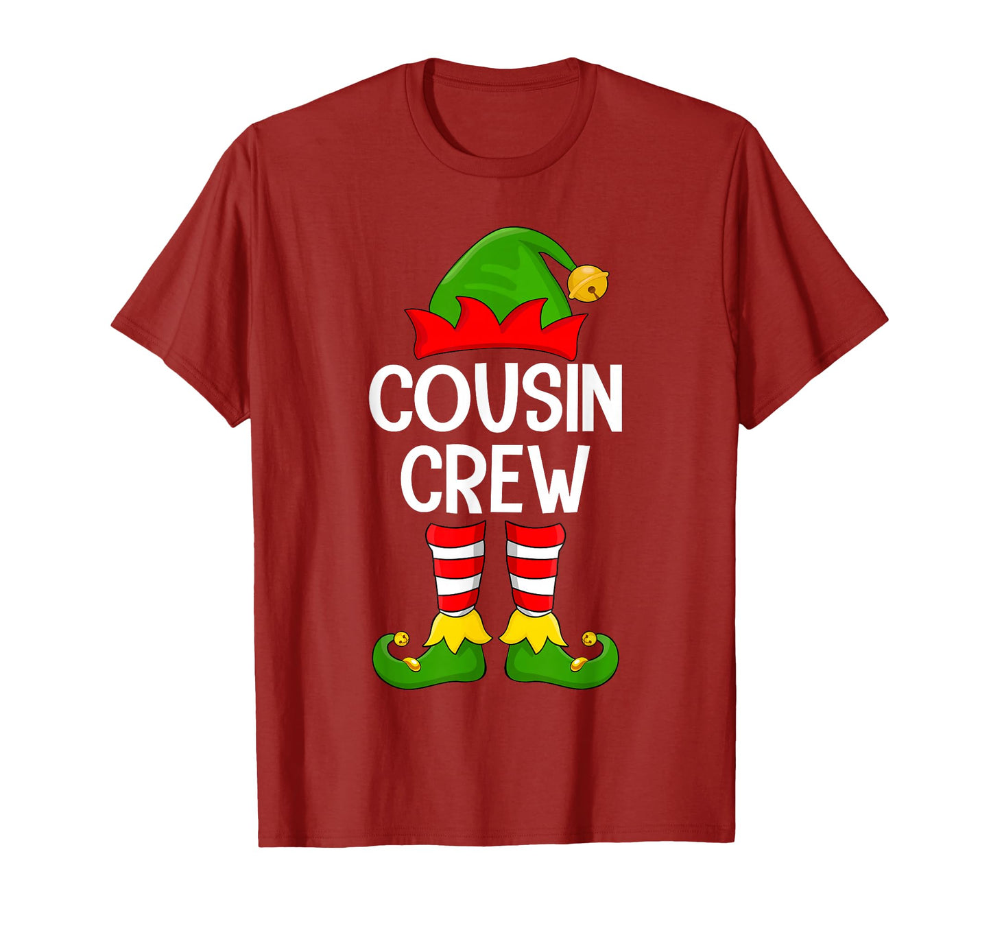 Cousin Crew Elf Xmas Family Matching Elf Squad Christmas T-Shirt