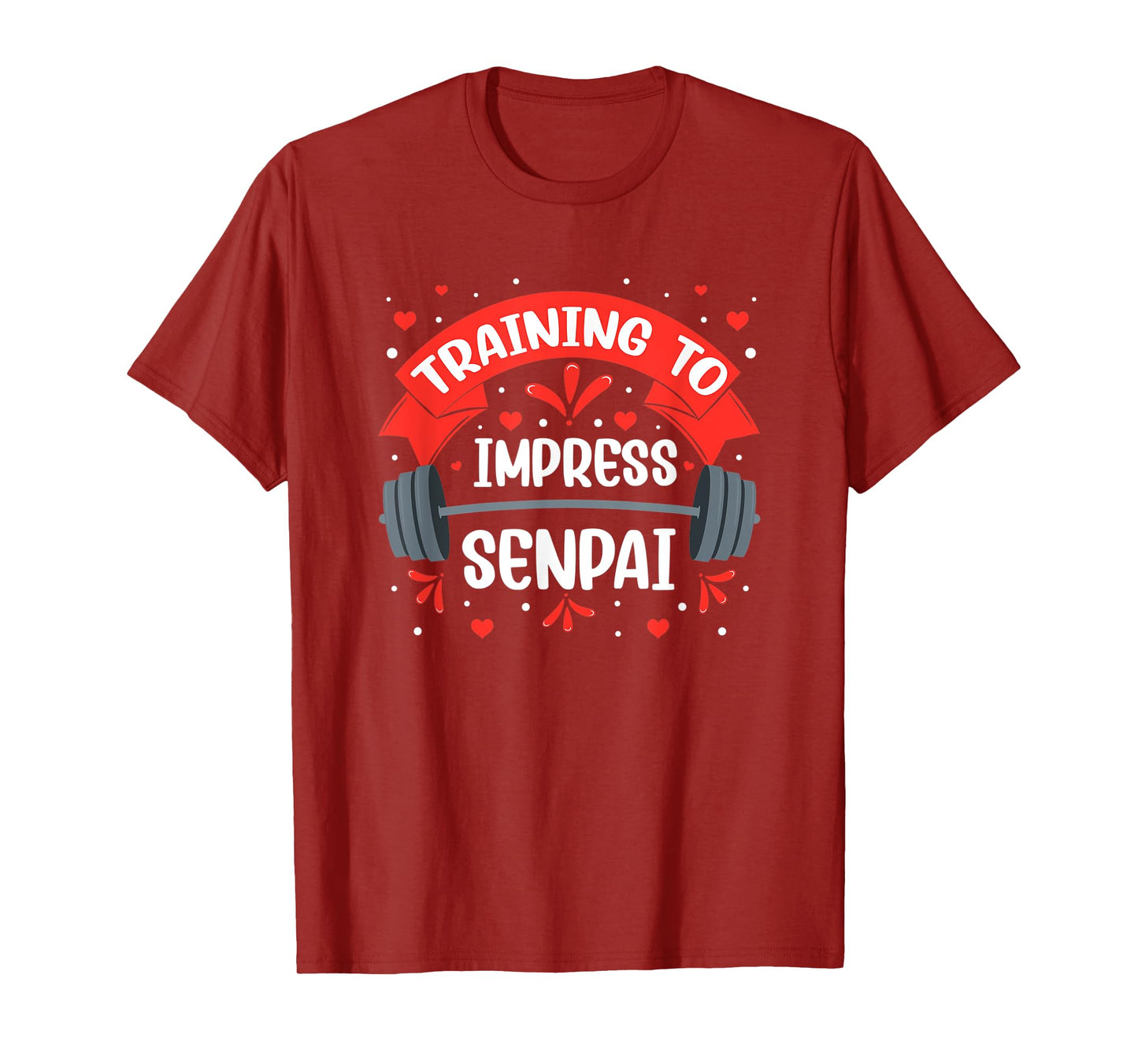Funny Anime Workout Training To Impress Senpai Fitness Otaku T-Shirt
