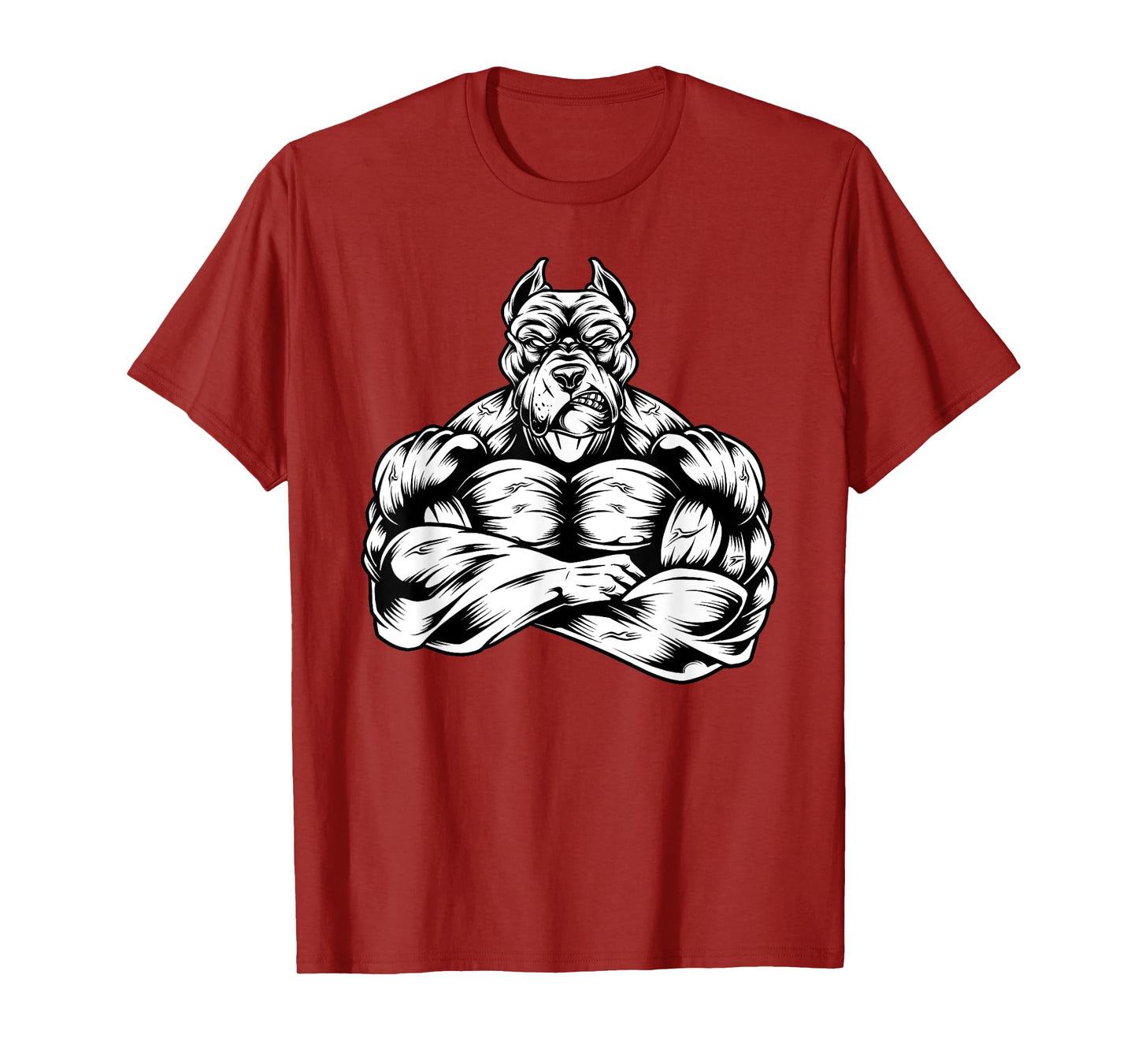 Muscles Pitbull dog lover workout Gym Fitness powerlifter T-Shirt