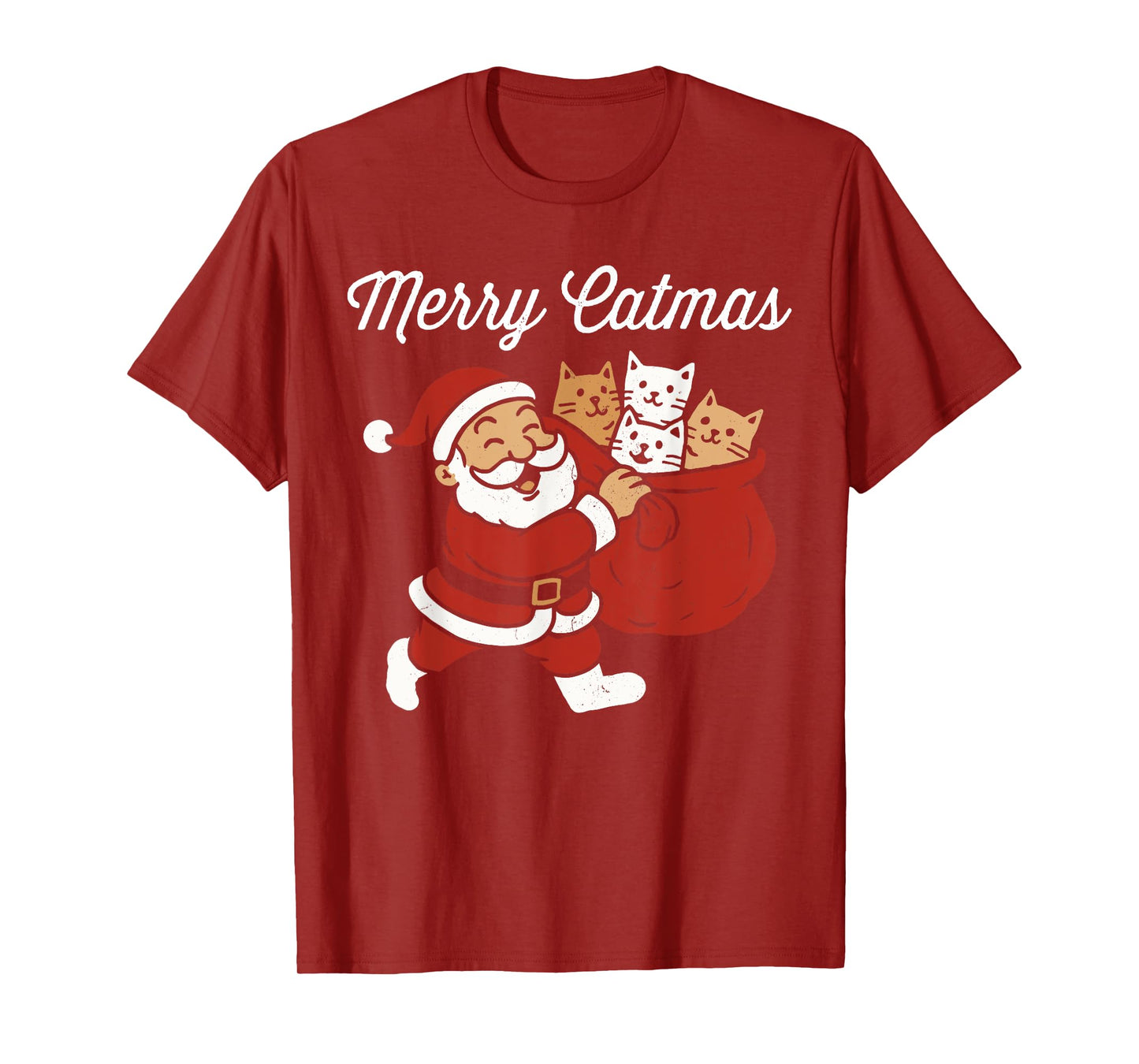 Merry Catmas, Santa cat Christmas T-Shirt
