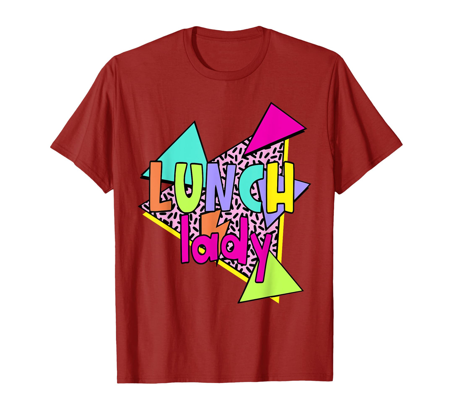 Retro 90s Lunch Lady Leopard Cafeteria Crew Lunch Ladies T-Shirt