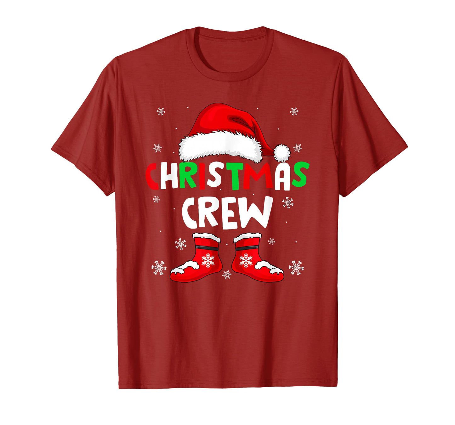 Christmas Crew Matching Family Squad Santa Christmas Pajamas T-Shirt