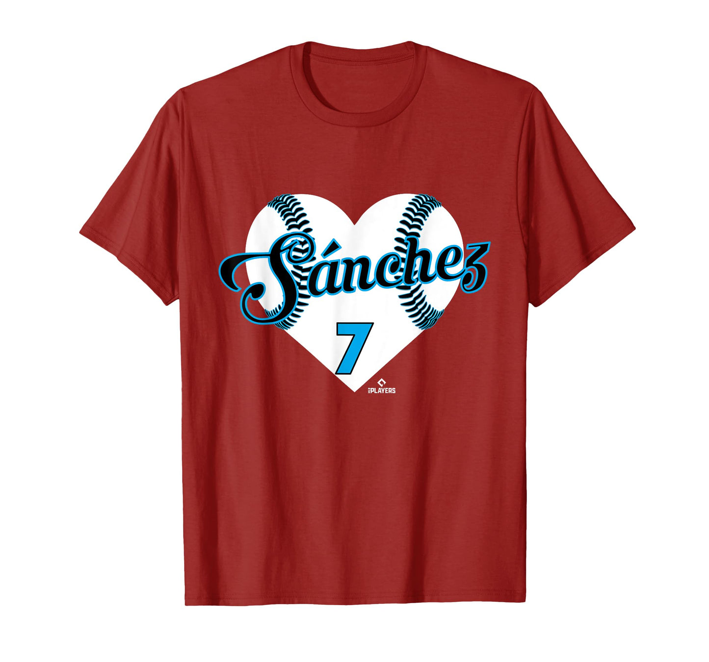Baseball Heart Jesus Sanchez Miami Baseball MLBPA T-Shirt