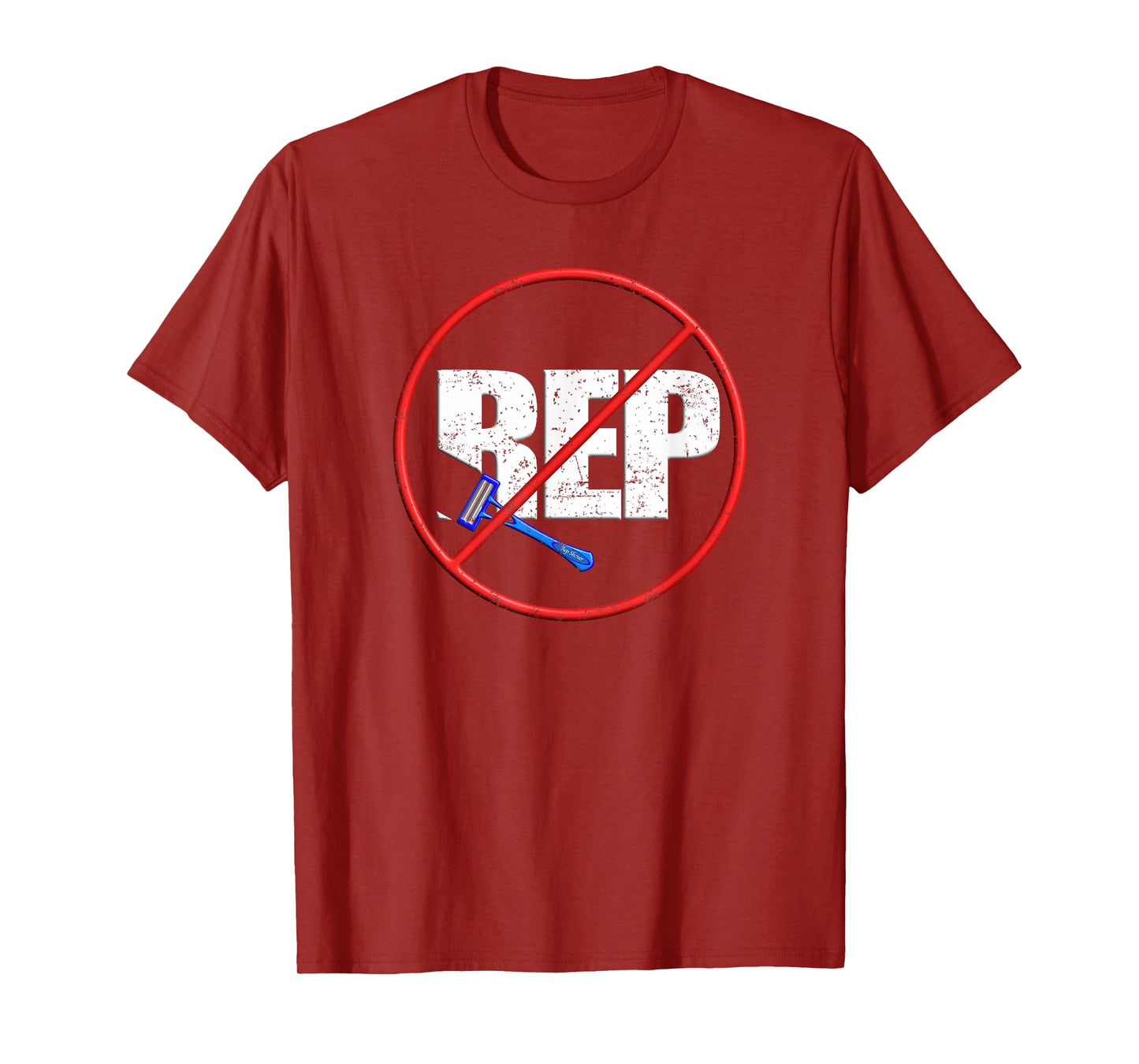 No Rep Shaving T Shirt WOD Box Gym Fitness T-Shirt