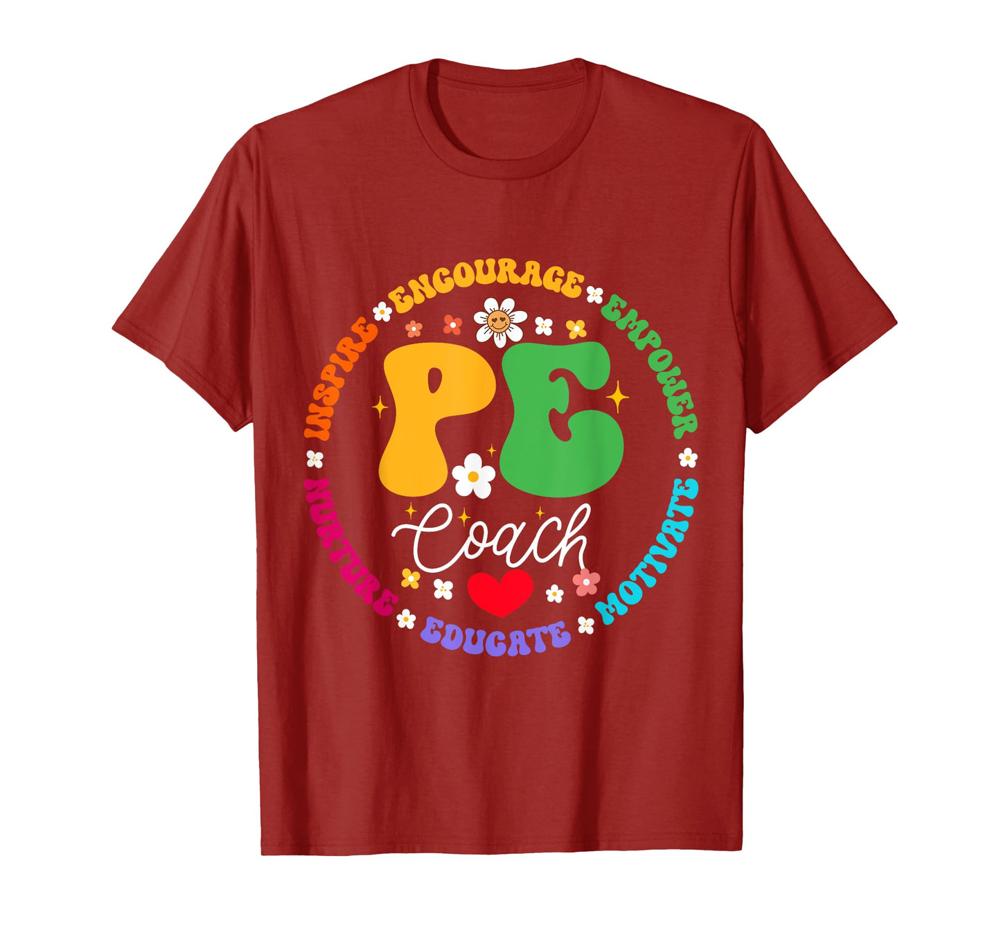Physical Education P.E Instructor Coach Teacher Gym Men Women Girls Kids T-Shirt