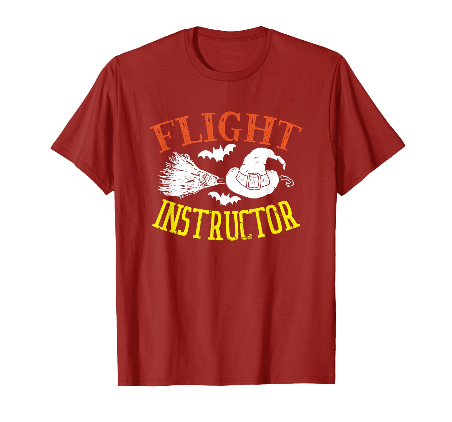 Funny Witch Flight Instructor Costume Halloween Broomstick T-Shirt