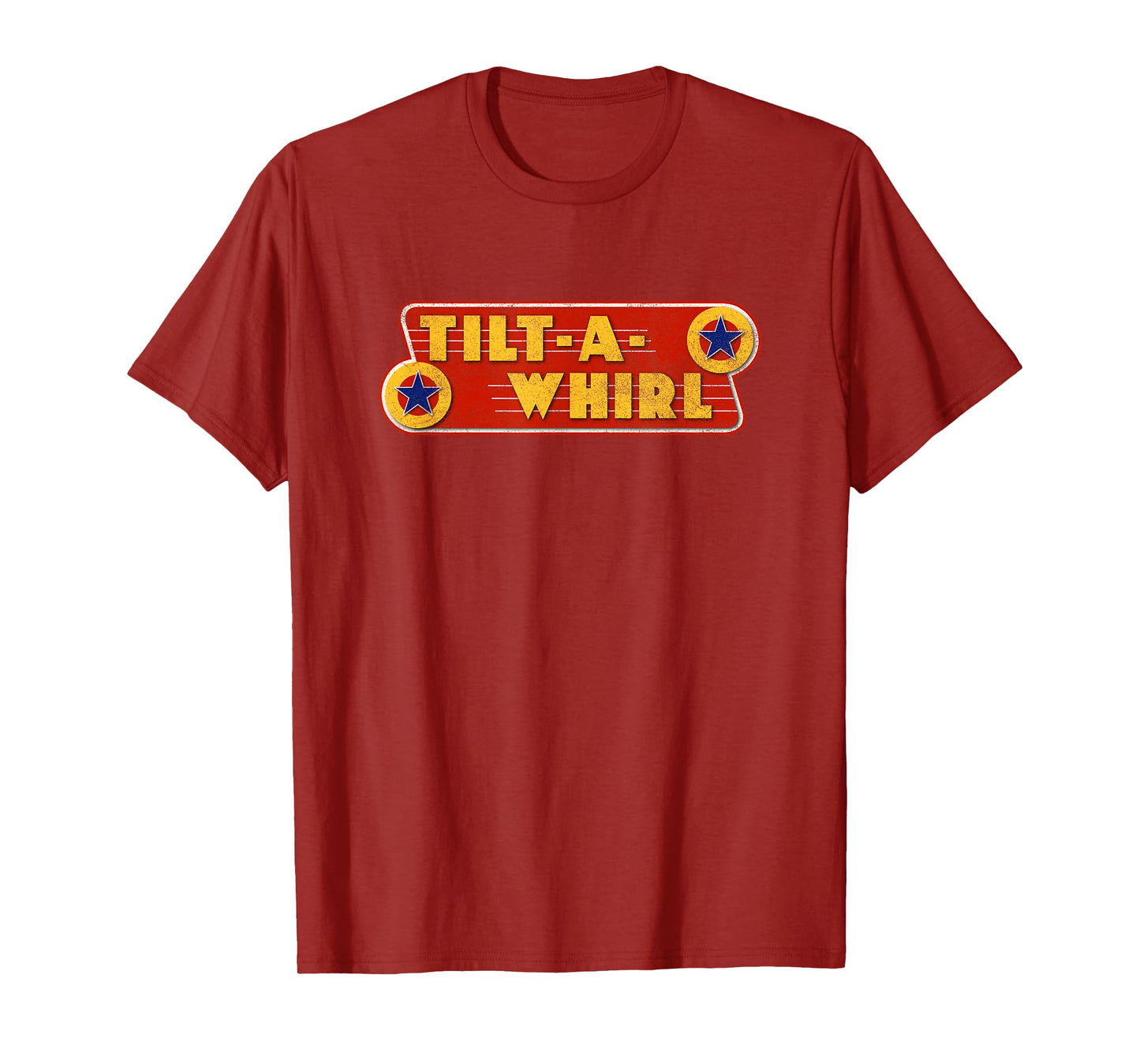 Tilt-A-Whirl Carnival Ride Funny 80s Retro Amusement Park T-Shirt