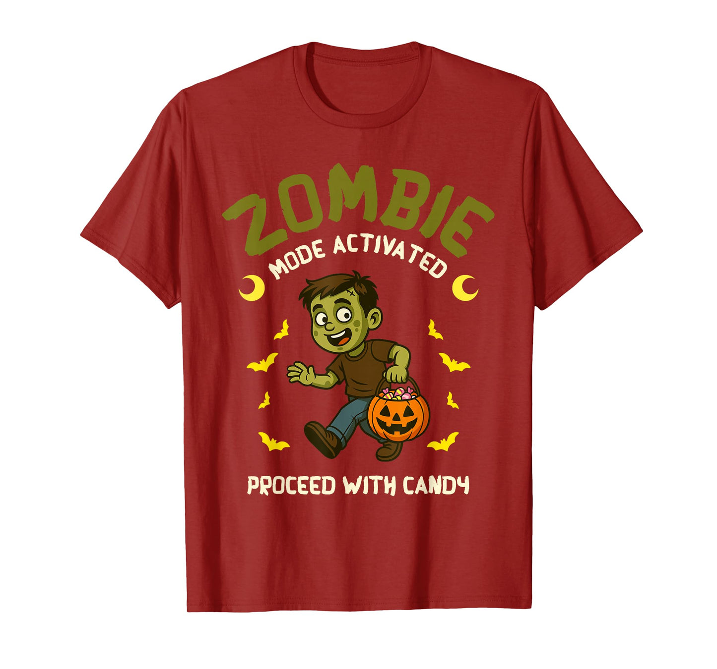 Zombie Mode Activated Spooky Haunted Season Halloween T-Shirt