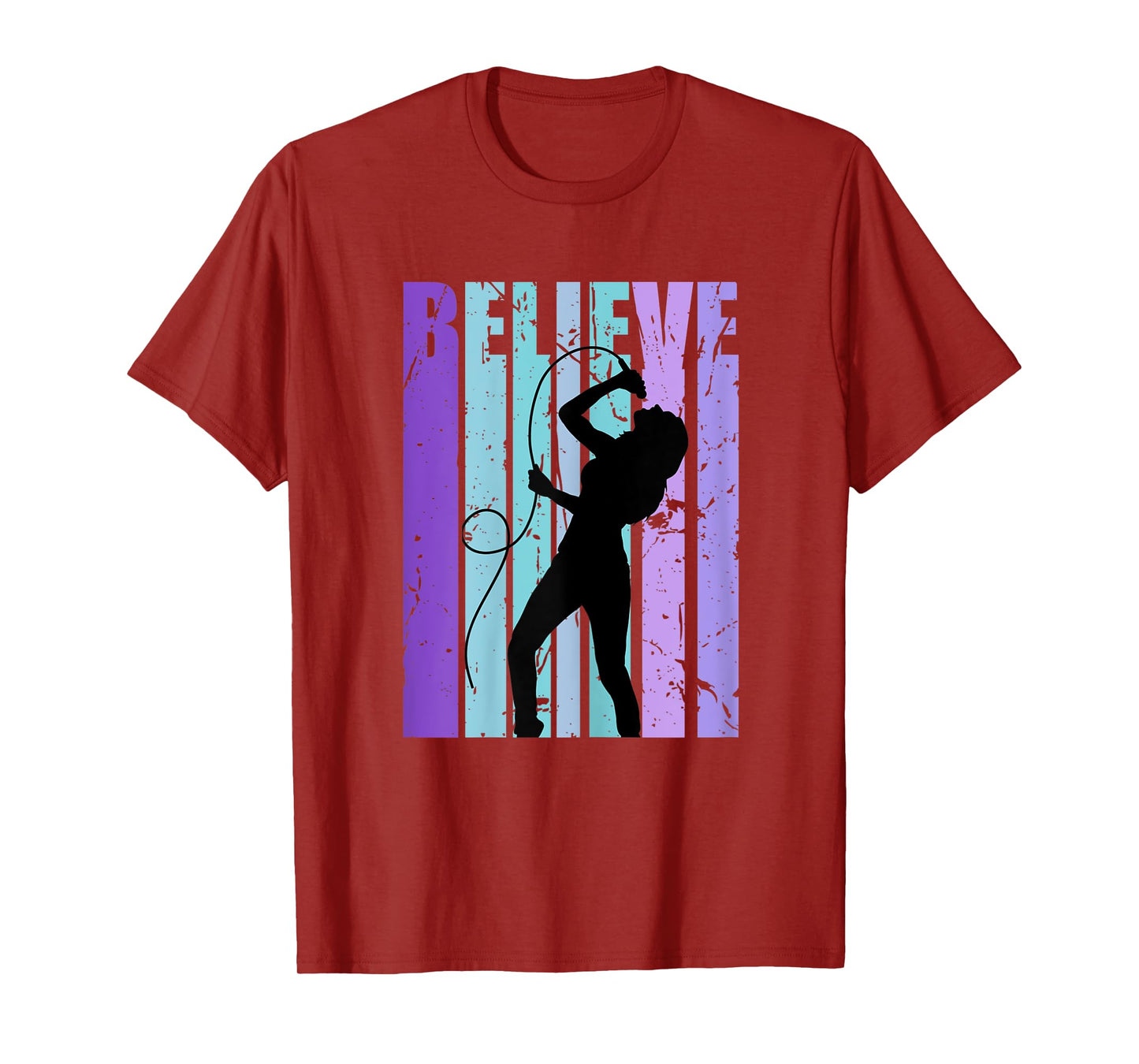 Retro Singer Womens Girls Pop Star Singing Performer Artist T-Shirt