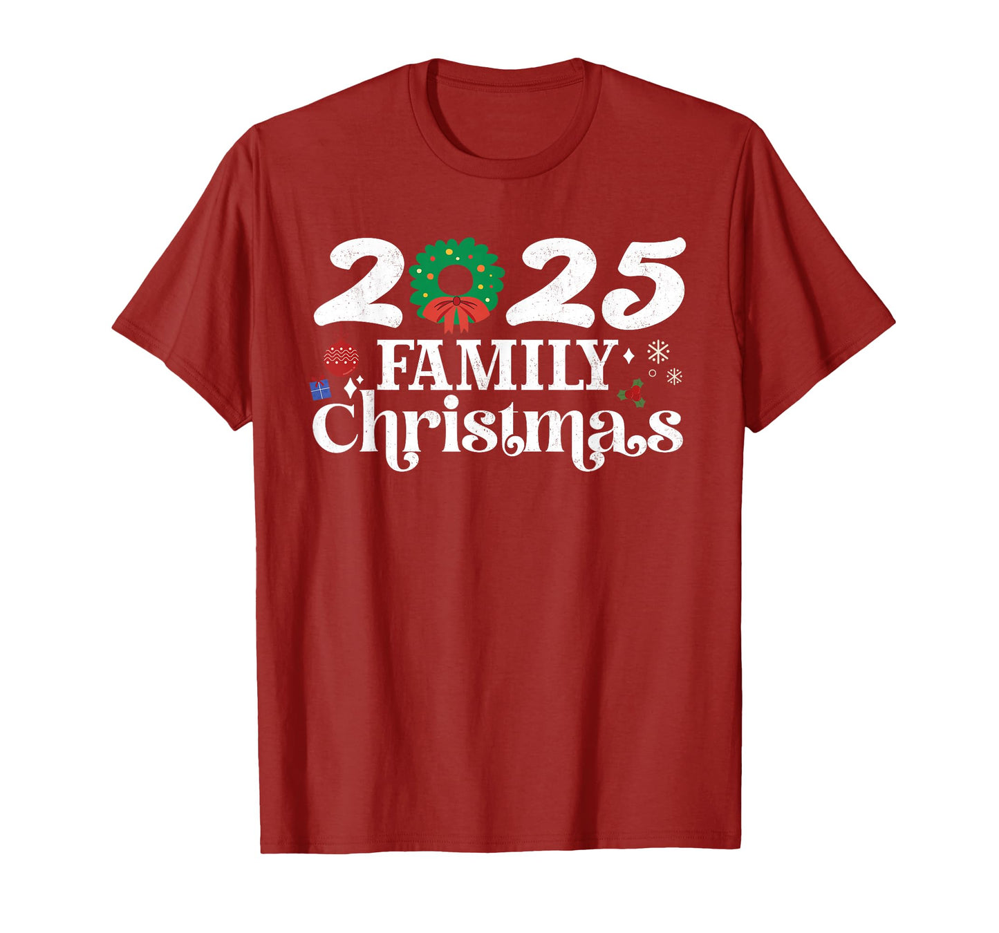 Family Matching Squad Christmas 2025 Crew Funny Xmas Santa T-Shirt