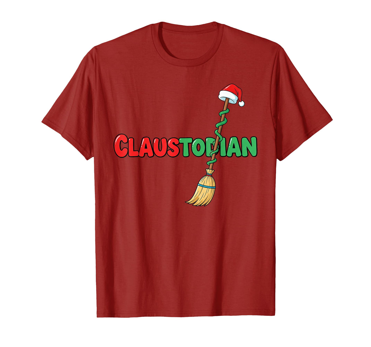 Claustodian Funny Christmas Custodian Pun T-Shirt