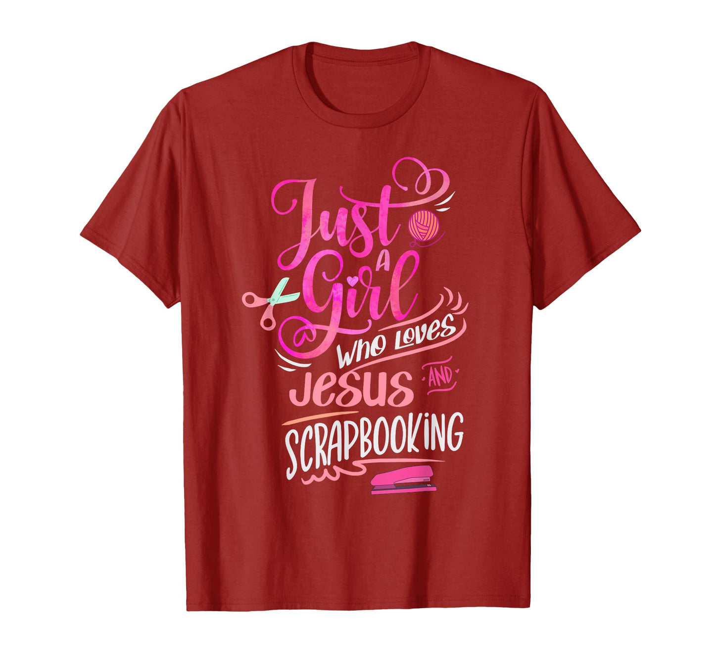 Scrapbook Just a Girl who loves Jesus Scrapbooking T-Shirt