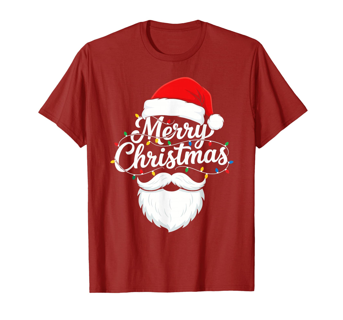 Family Christmas Santa Beard Xmas Matching Pajamas Family T-Shirt