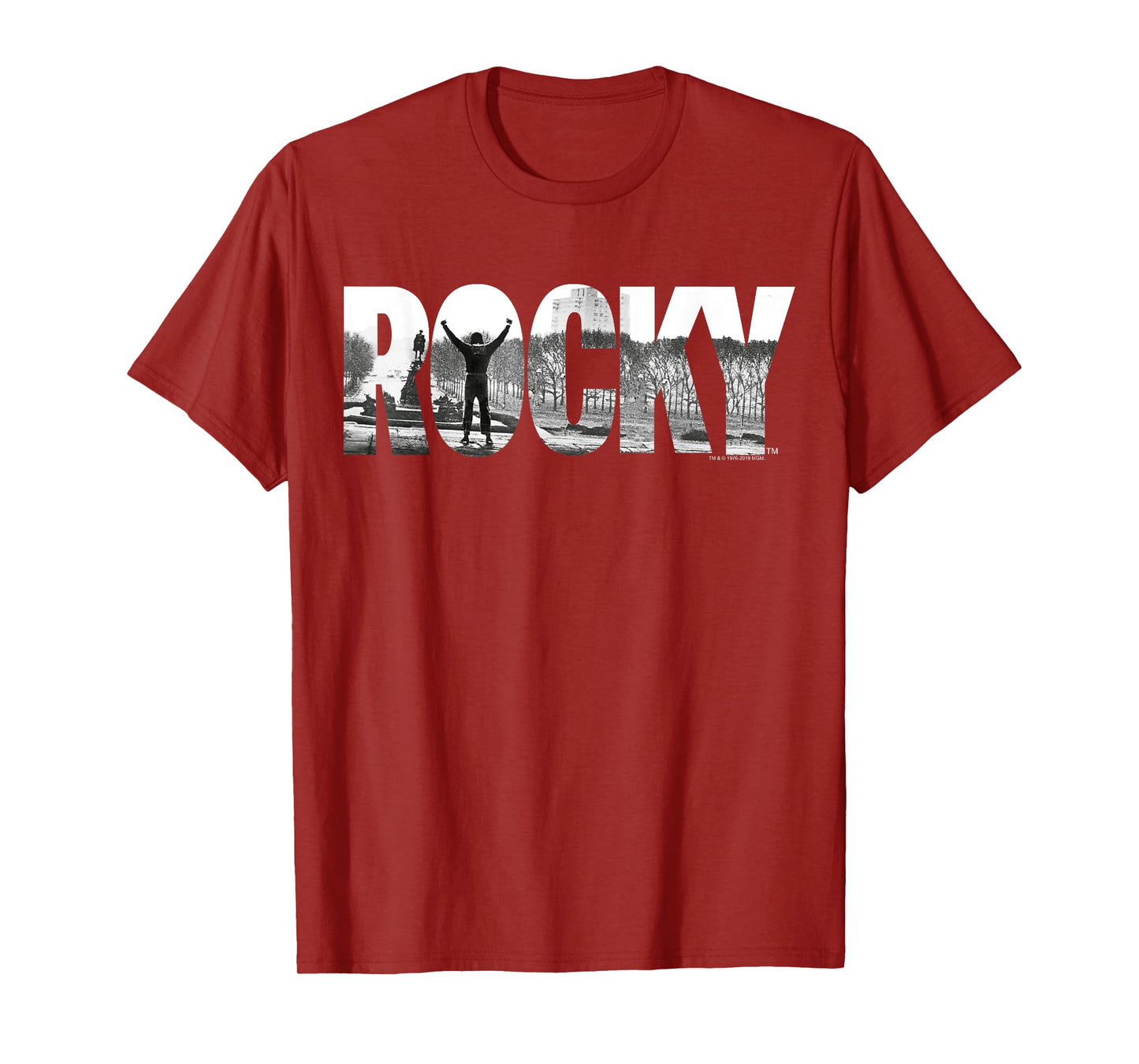 Rocky Black Classic Fit T-Shirt, Cotton Crew Neck, Adult Graphic Tee