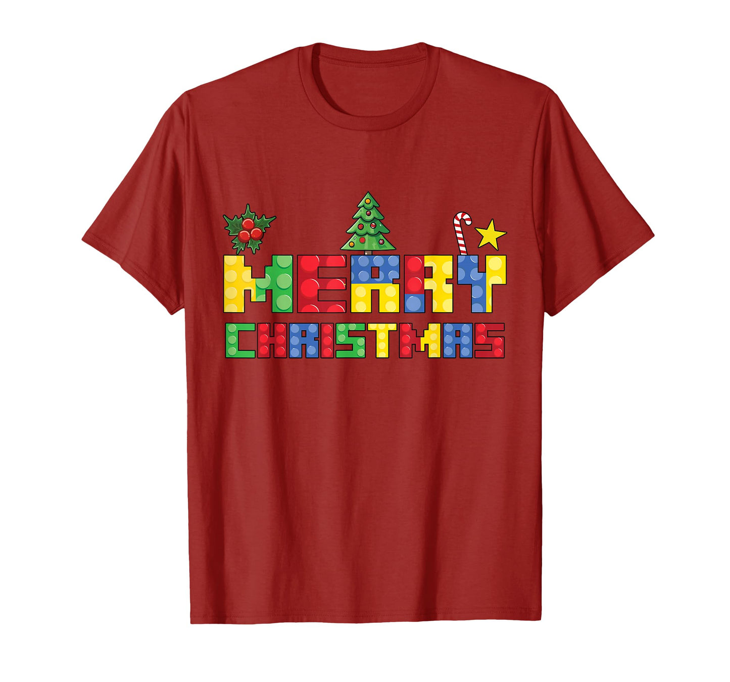 Merry Christmas Block Building Builder Brick Master Builder T-Shirt