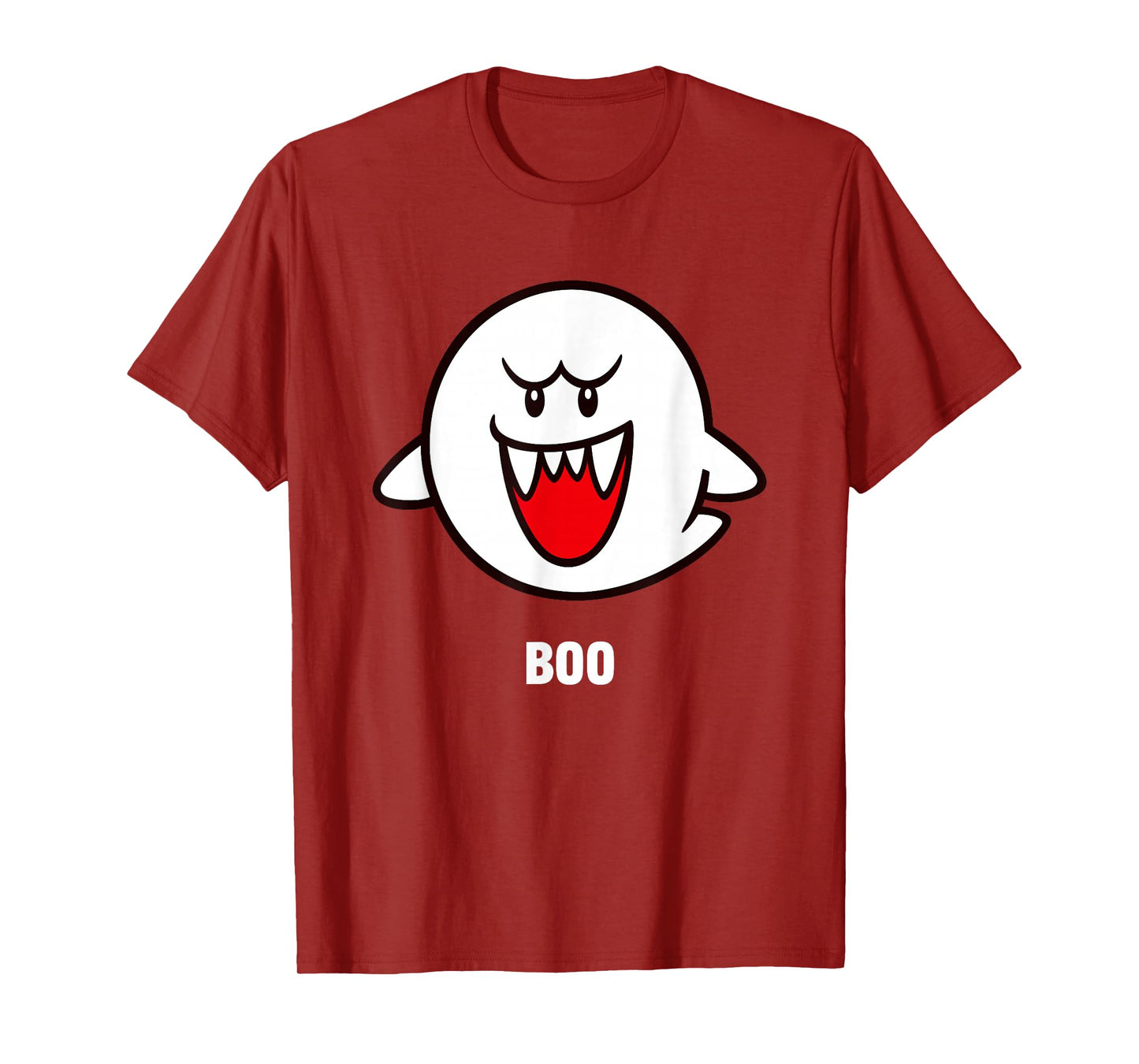 Super Mario Bros Boo Spooky Ghost Center Icon T-Shirt