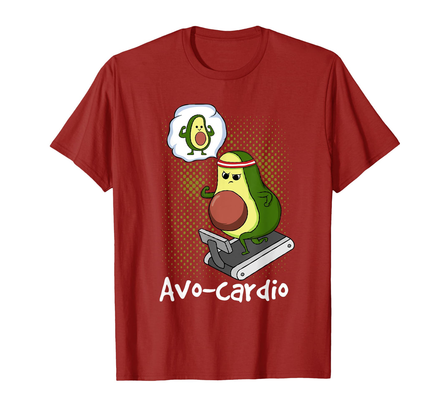 AvoCardio Funny Avocado Cardio Running Exercise Pun Gym Gift T-Shirt