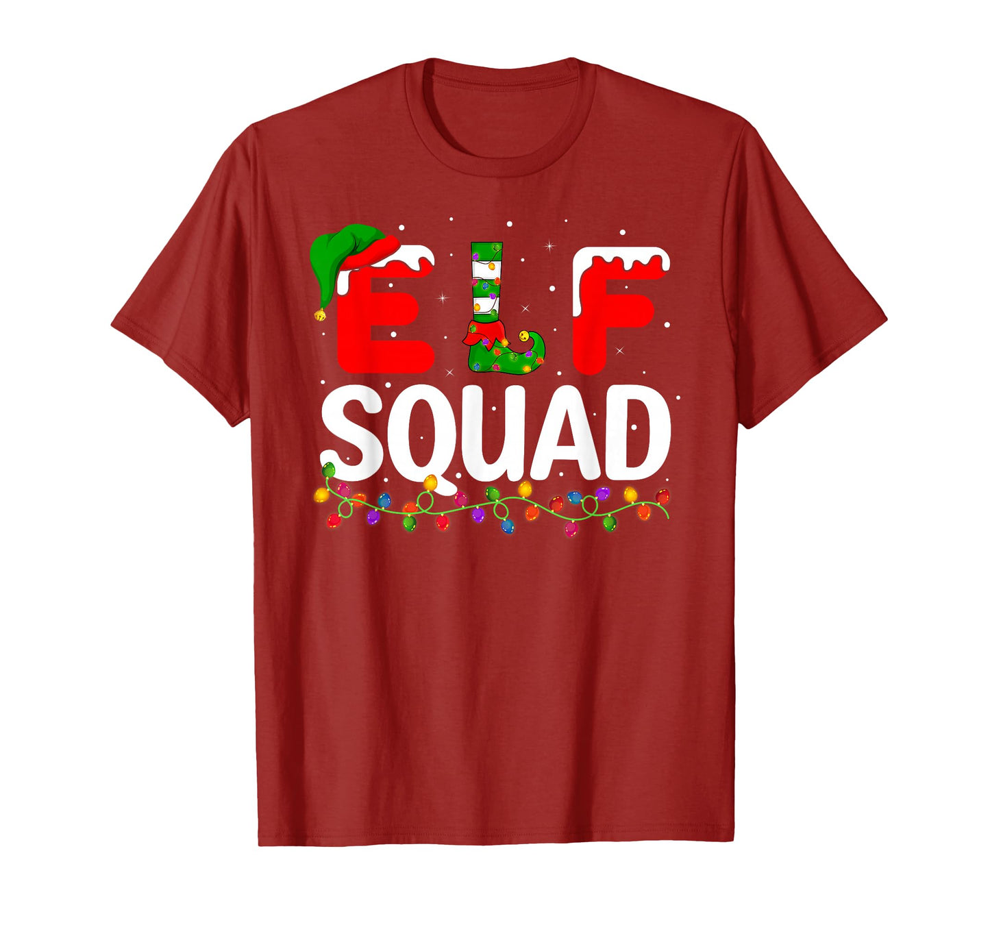 Elf Christmas Family Matching Xmas Pajama Elf Squad T-Shirt