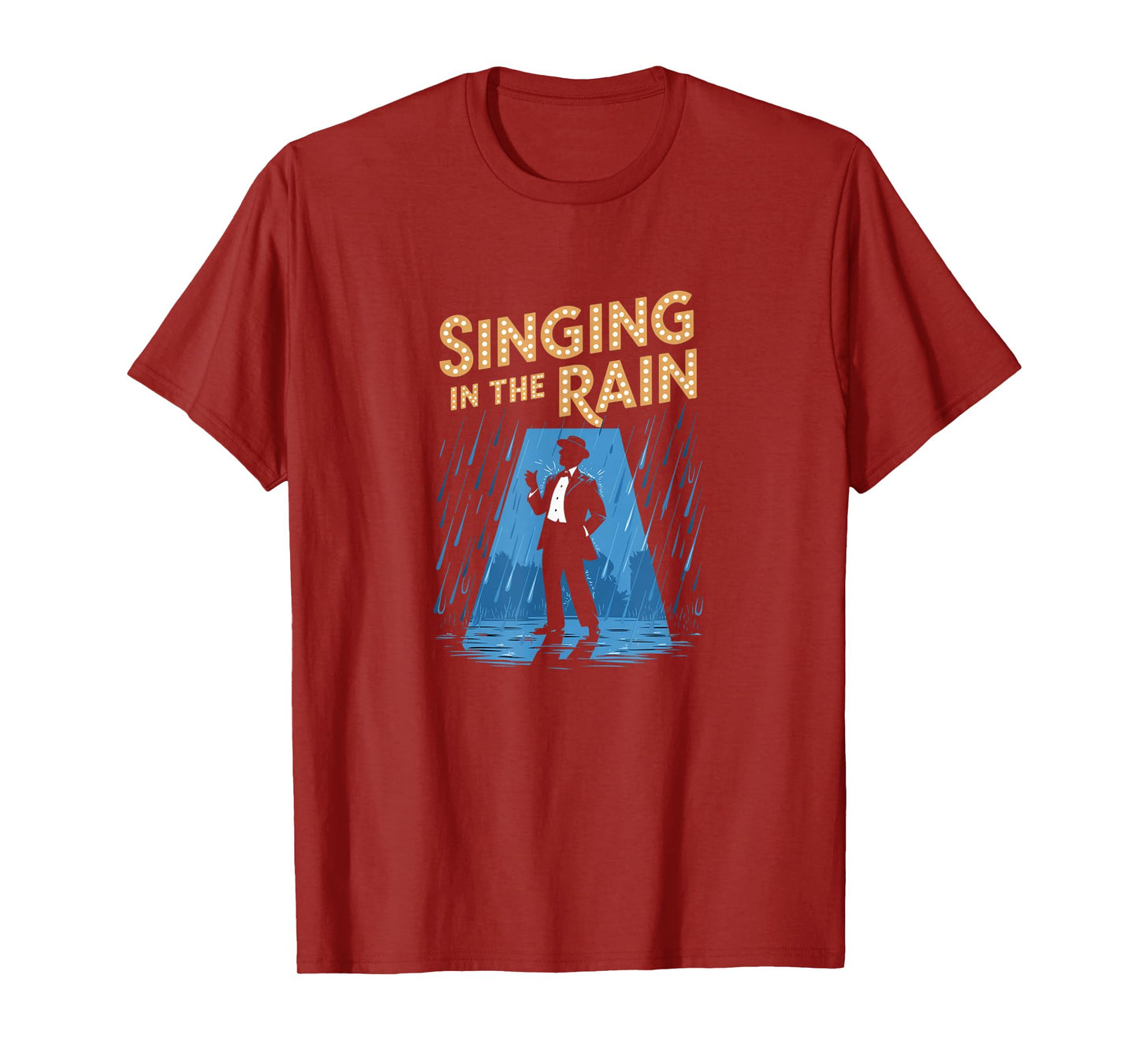 Singing in the Rain Retro Musical Theatre Tap Dance Broadway T-Shirt