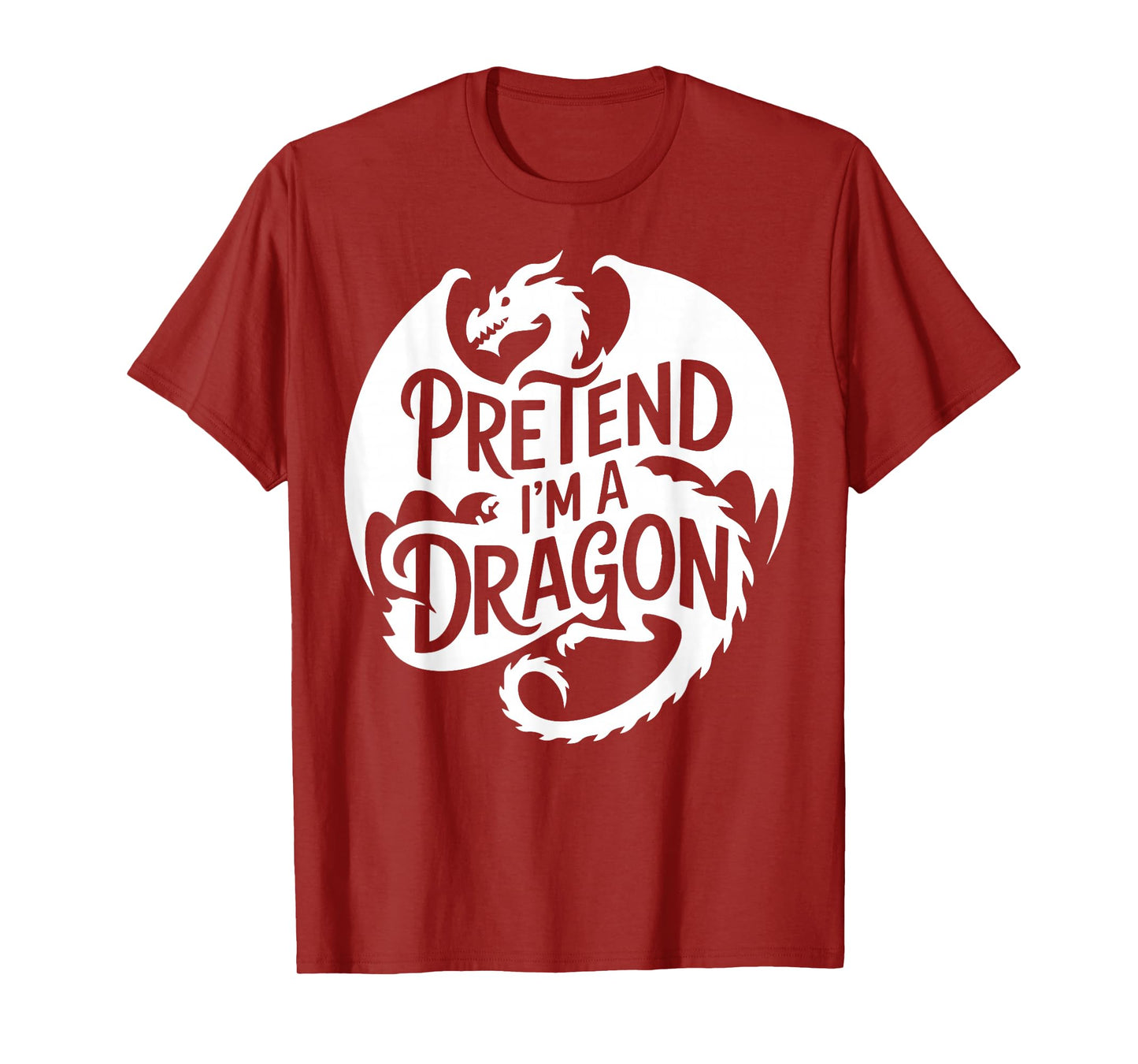Group Easy Adult Halloween Costumes Pretend I'm A Dragon T-Shirt