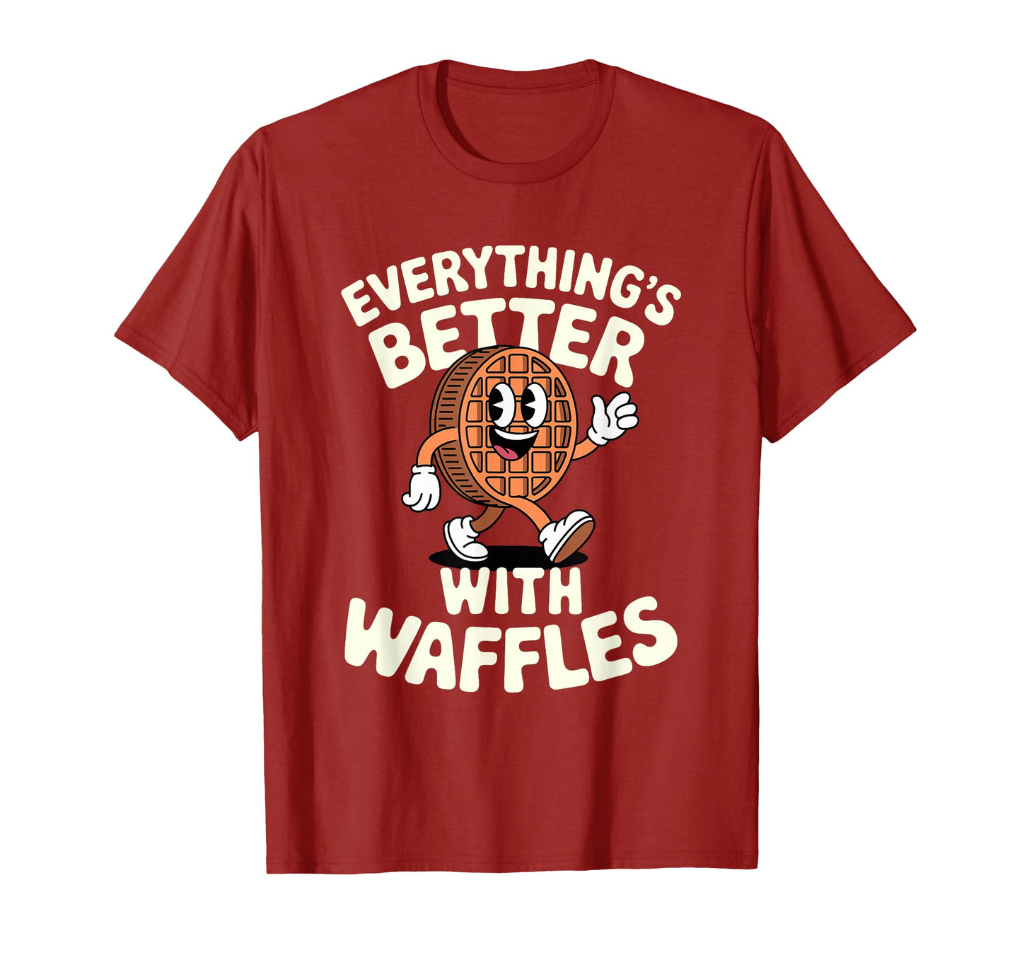 Funny Retro Vintage Waffles Men Women Boys or Girls Waffle T-Shirt