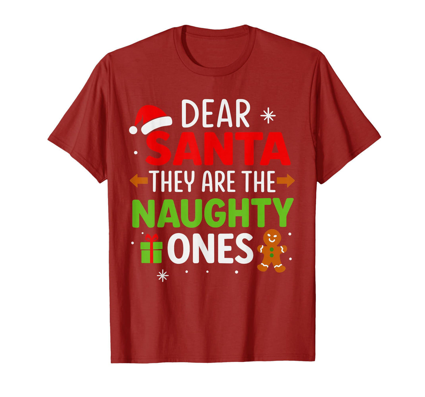Christmas Shirts, Funny Dear Santa They’re The Naughty Ones T-Shirt