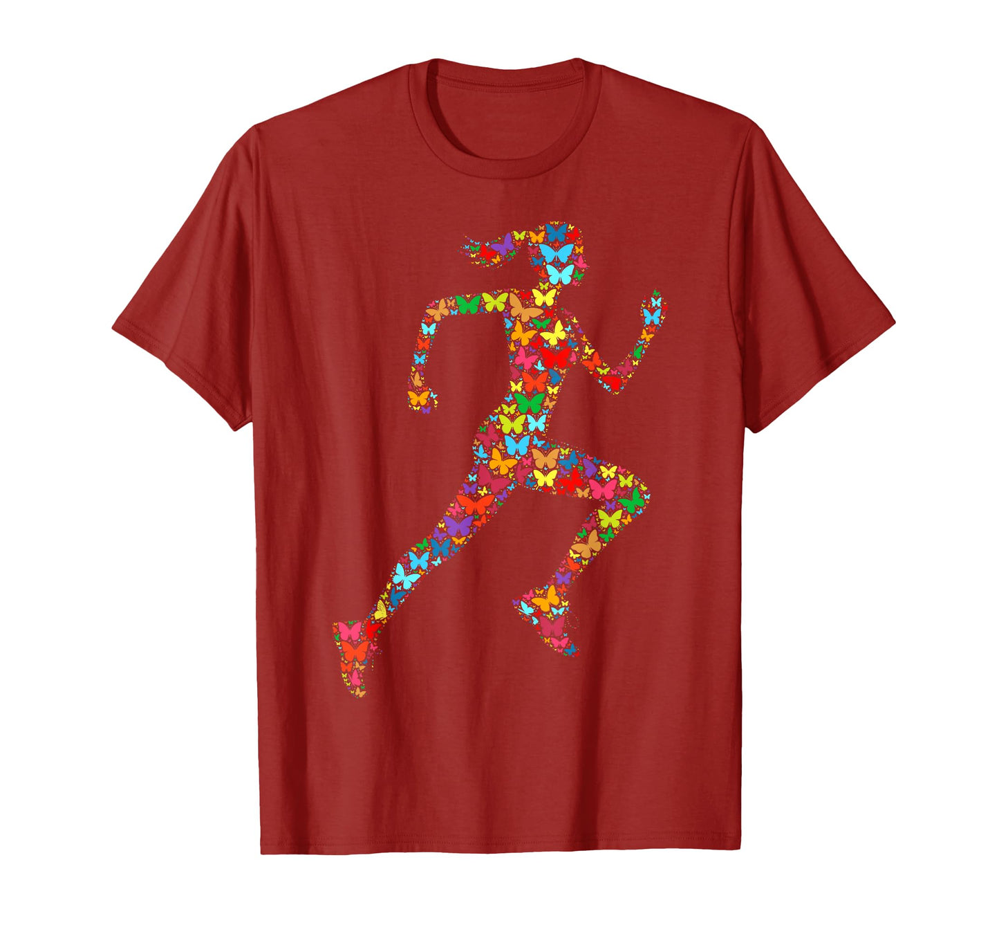 Colorful Butterfly Lover Girls Gym Women Fitness - Running T-Shirt