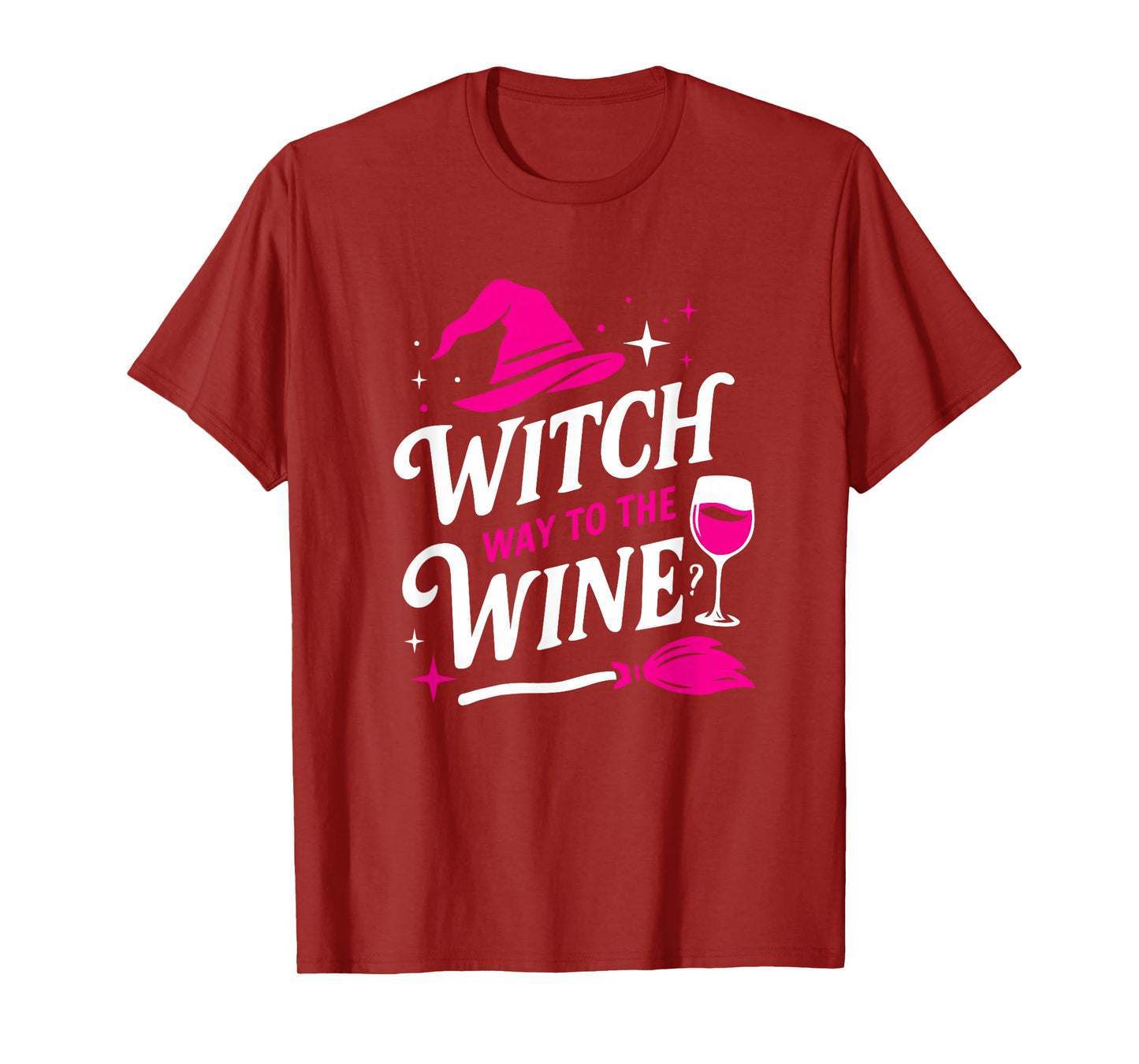 Witch Way to The Wine Funny Wine Lover Halloween Women's T-Shirt