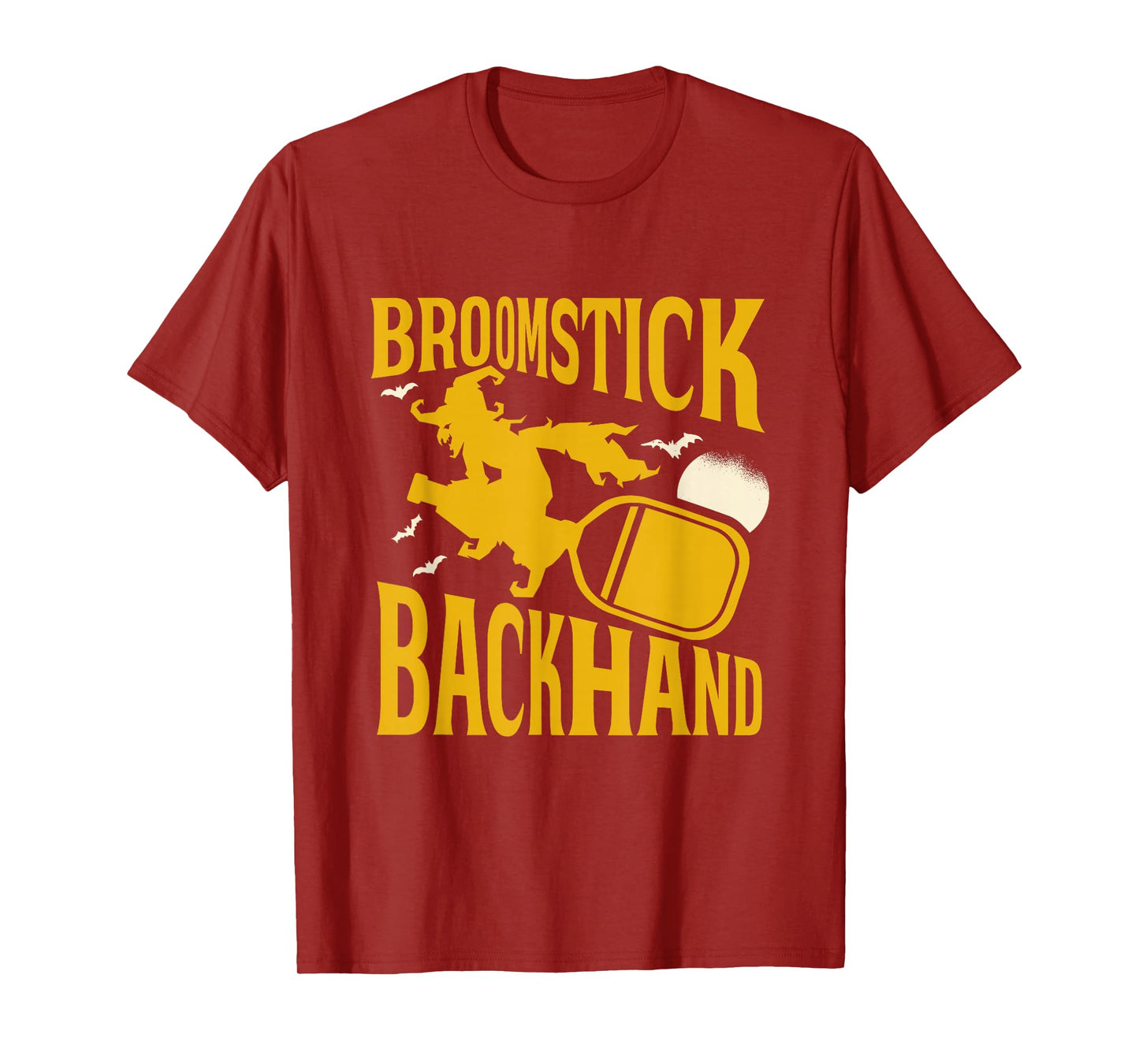 Broomstick Backhand - Funny Witch Player Costume T-Shirt