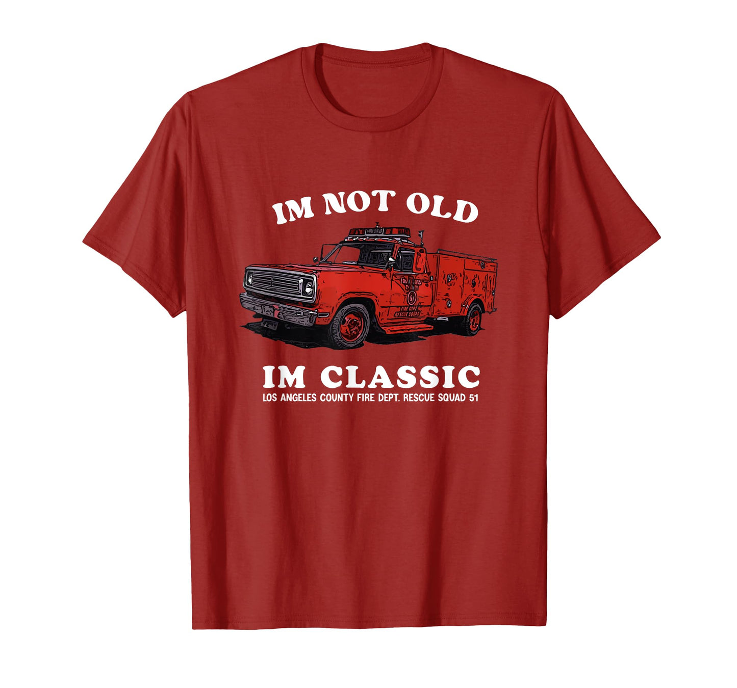 retro im not old im classic for grandpa Emergency Squad 51 T-Shirt