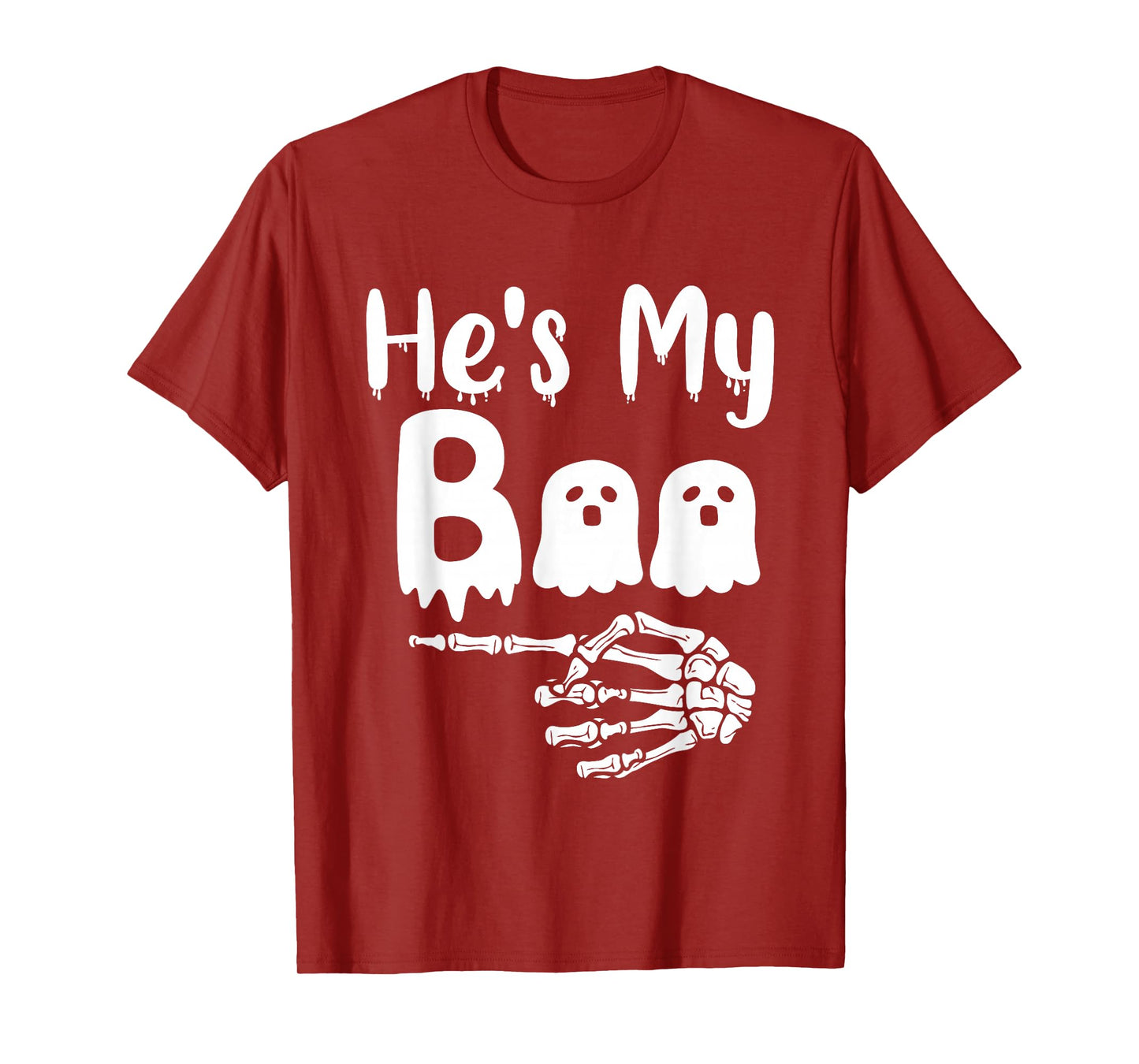 She's My Boo Matching Halloween Pajama Couples He's My Boo T-Shirt