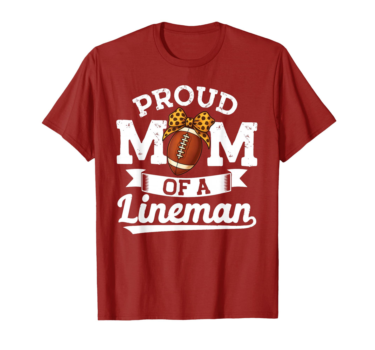 Proud mom of a Lineman Mama Offensive Line Man Football T-Shirt