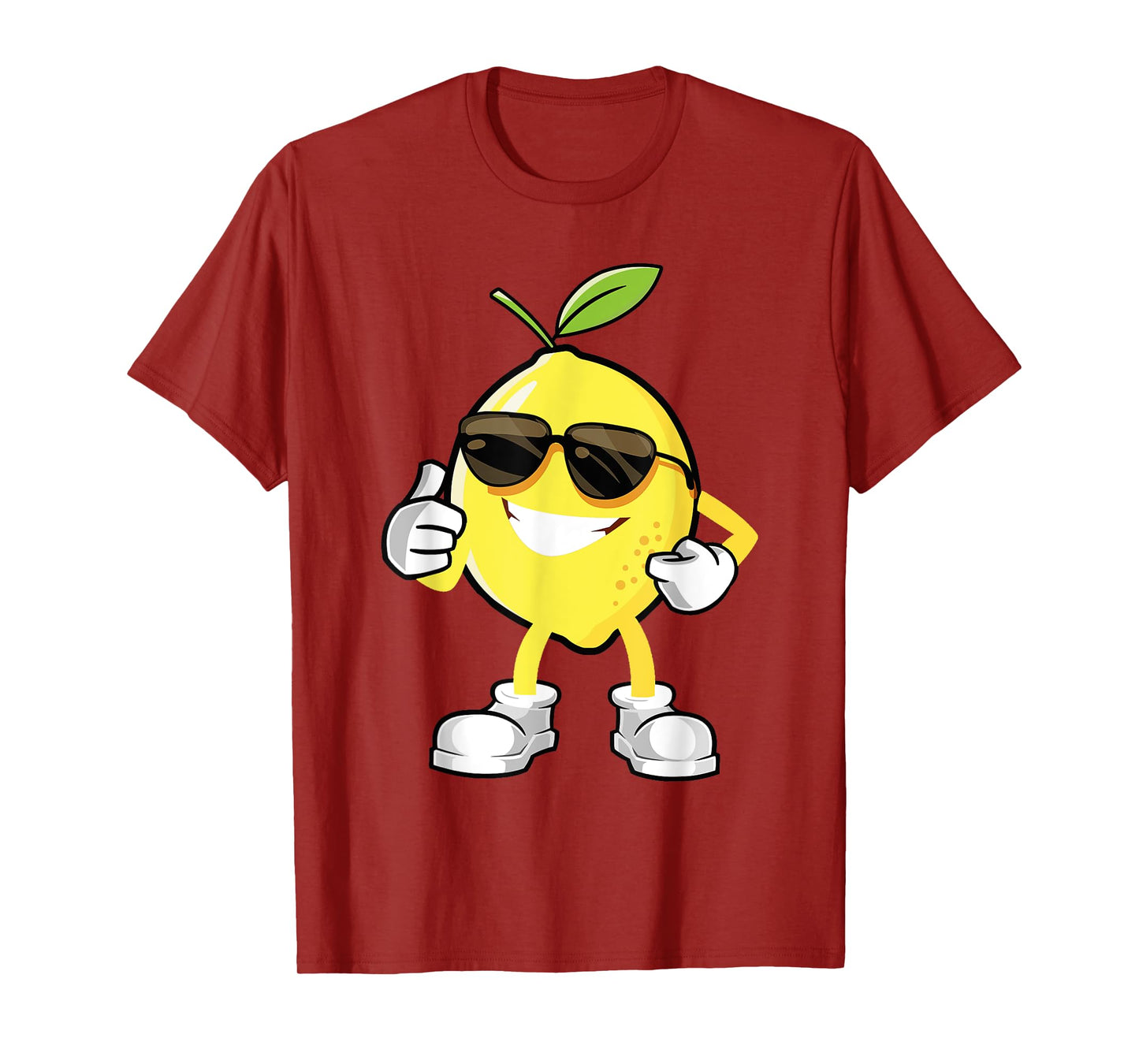 Happy Lemon Halloween Costume Team Fun Lemon Sunglusses T-Shirt