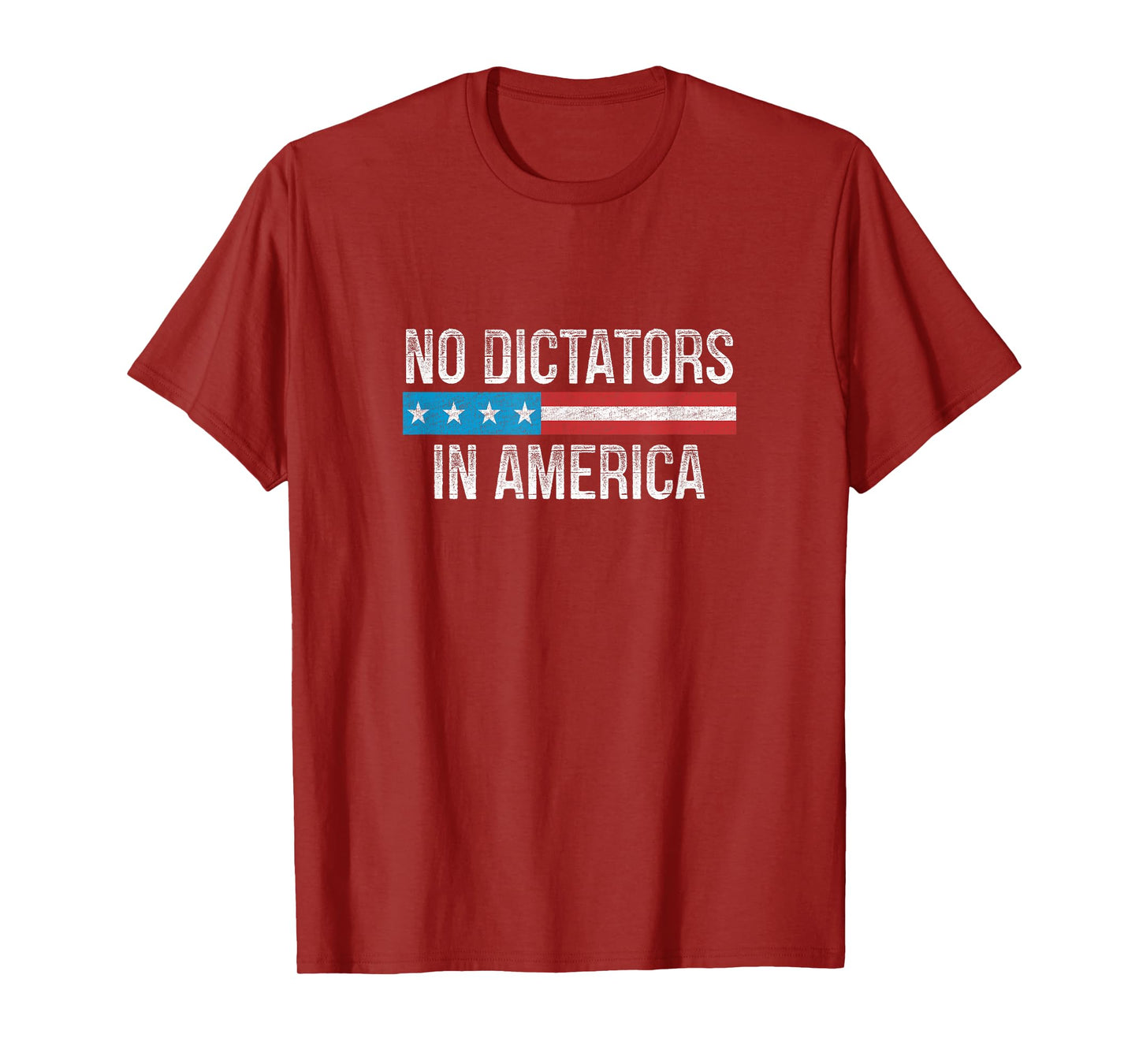No Dictators In America - Vintage Style - T-Shirt