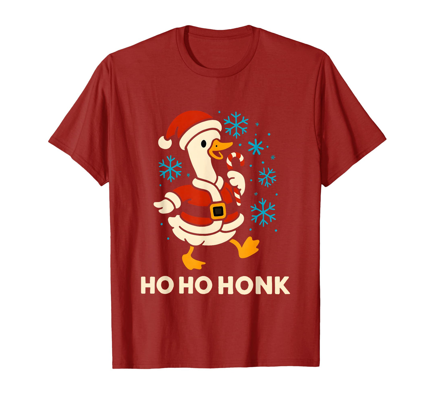 Ho Ho Honk Silly Goose Christmas Funny Meme Women Men Kids T-Shirt
