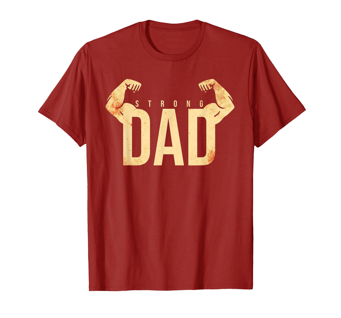 Mens Strong Dad Workout Gym T-Shirt
