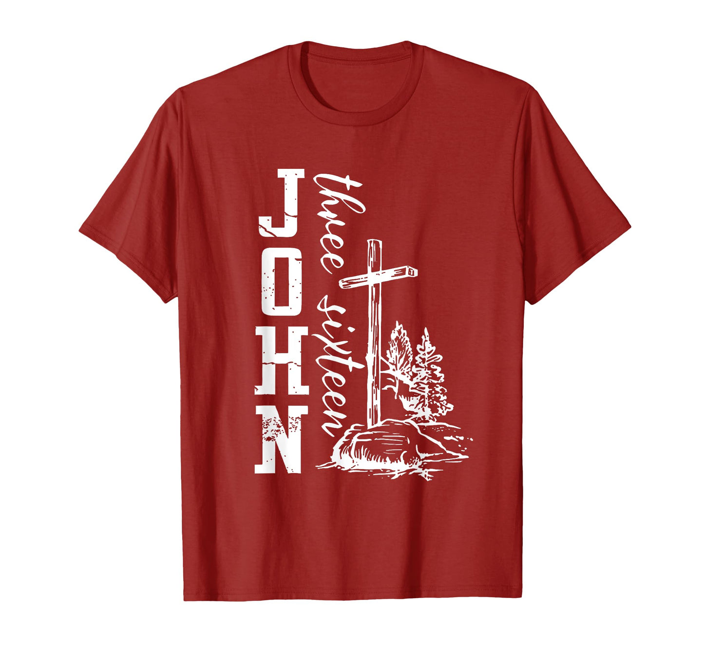 John 3:16 Christian Cross Bible T-Shirt