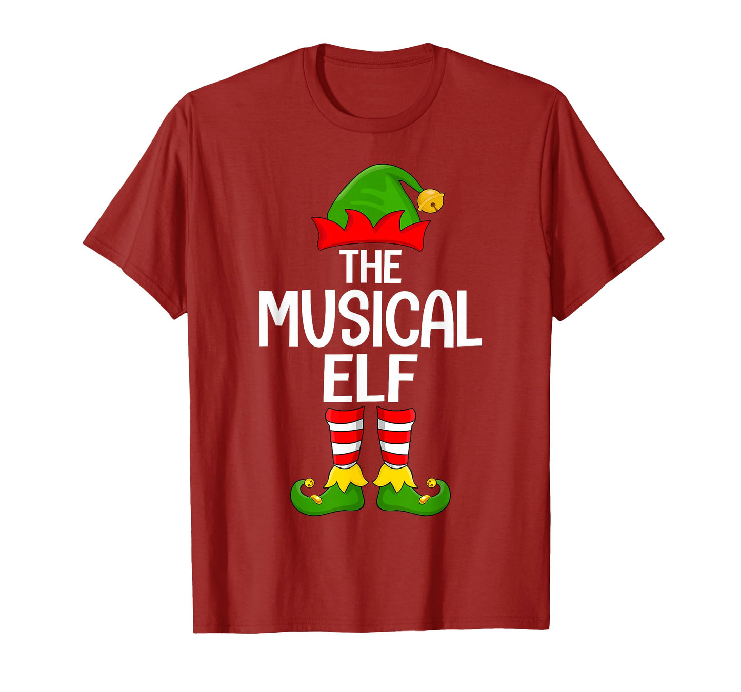 Musical Elf Xmas Matching Family Elf Squad Christmas T-Shirt