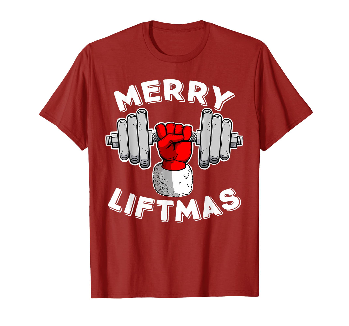 funny Swole Santa Claus Mery Liftmas T-Shirt