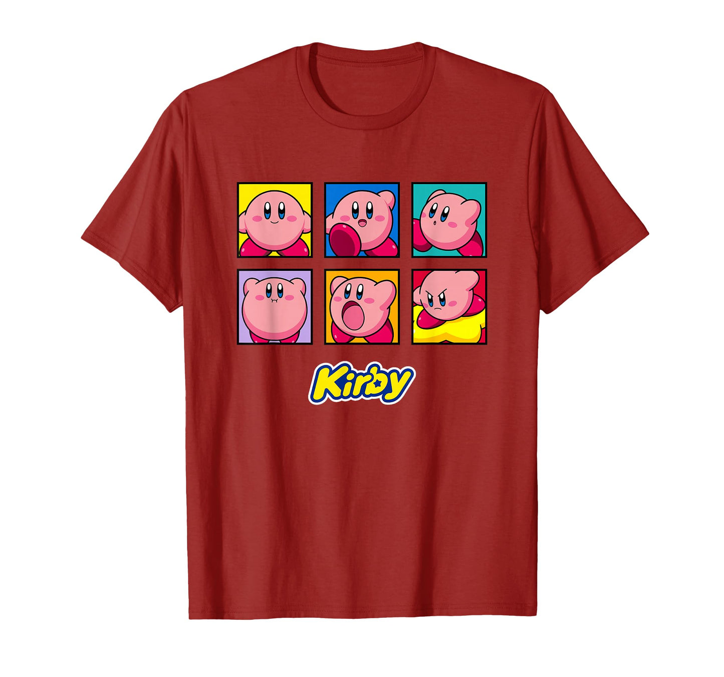 Kirby Emotions Color Portrait Box Ups T-Shirt