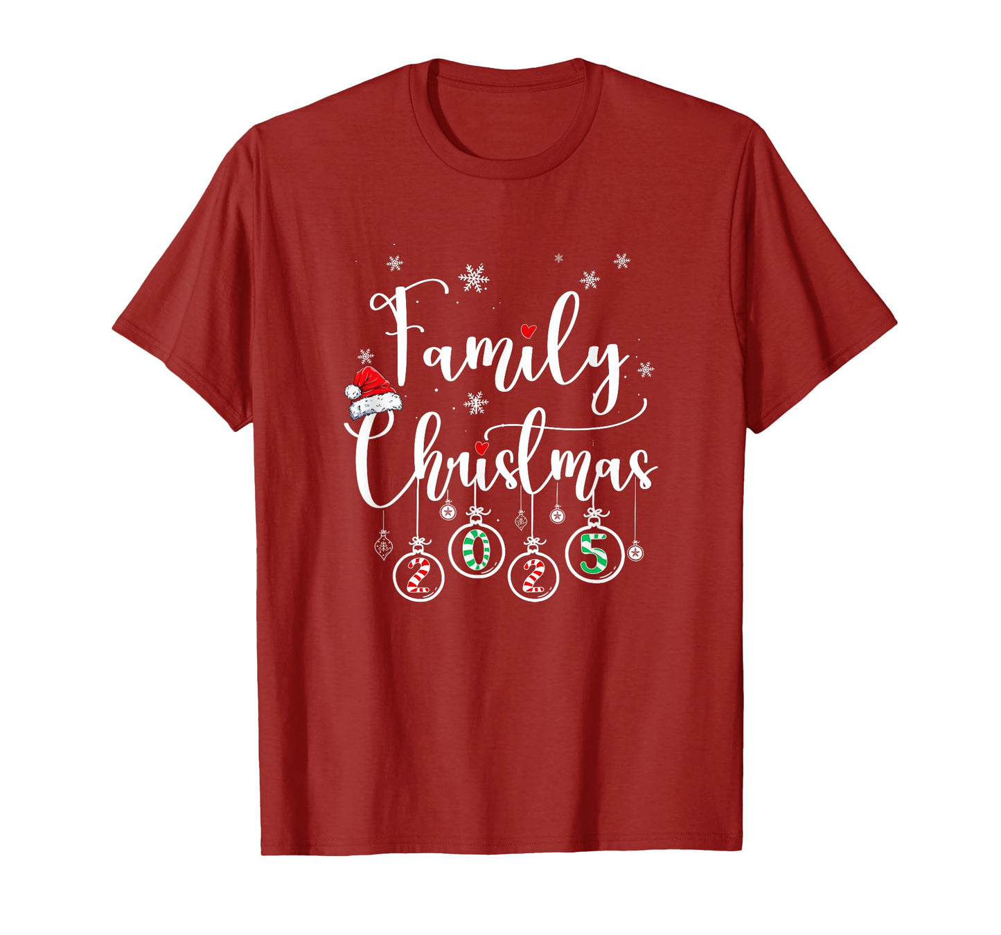 Christmas Family 2025 Cute Matching Outfit Xmas Squad T-Shirt